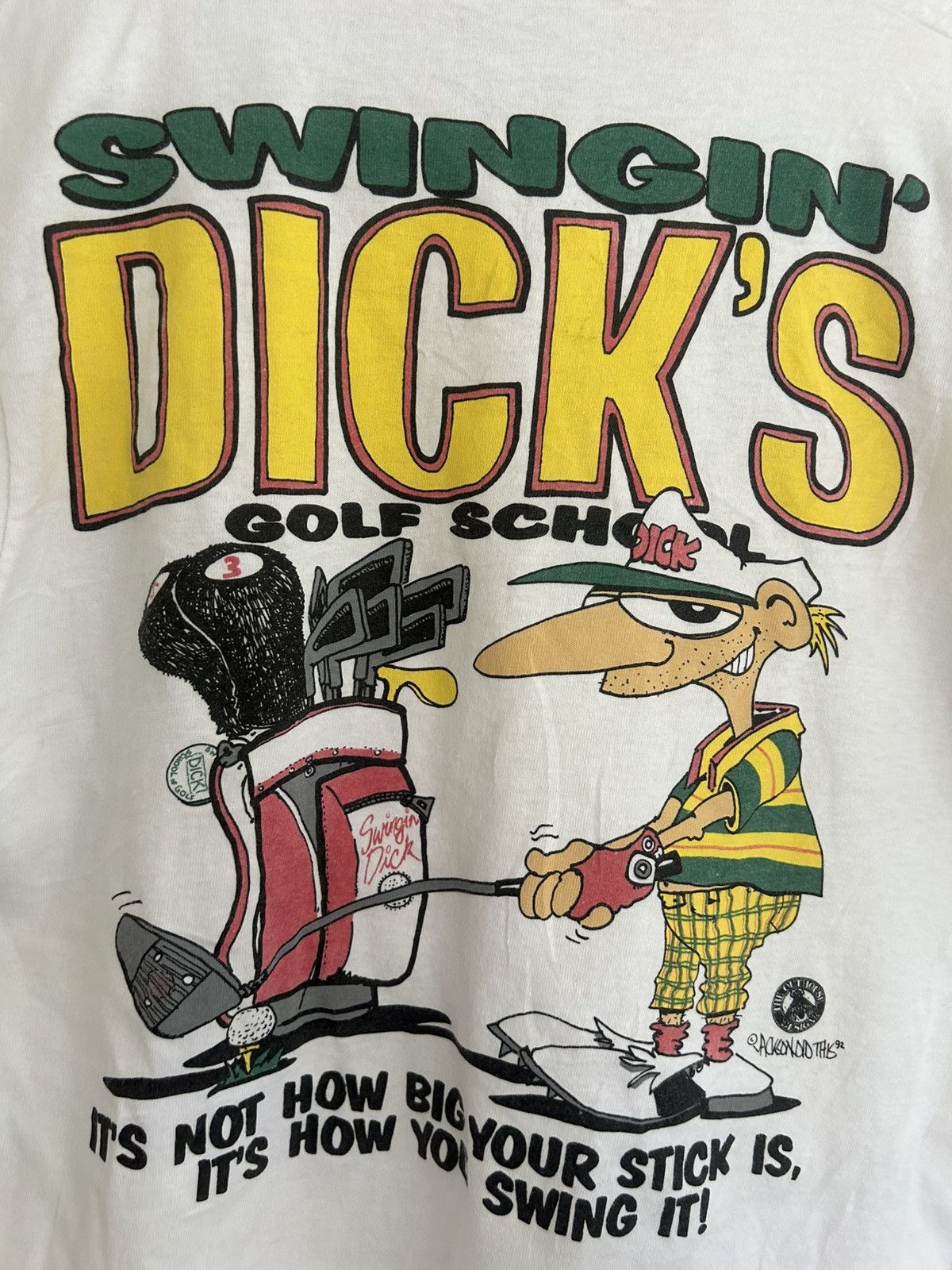 Vintage Vintage Swingin’ Dicks Golf School Graphic T-shirt Size US M / EU 48-50 / 2 - 1 Thumbnail