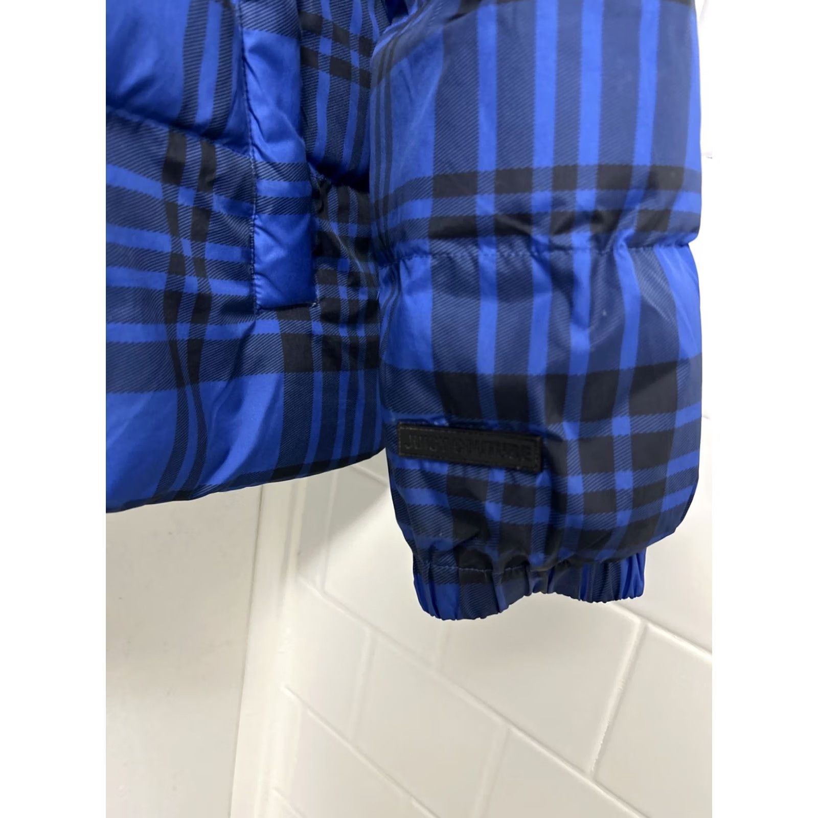 Juicy Couture Juicy Couture Black Label Jacket Puffer Hooded Full Zip Coat Womens M Blue Plaid Winter Casual Mens Womens Girls Boys Size M / US 6-8 / IT 42-44 - 5 Thumbnail