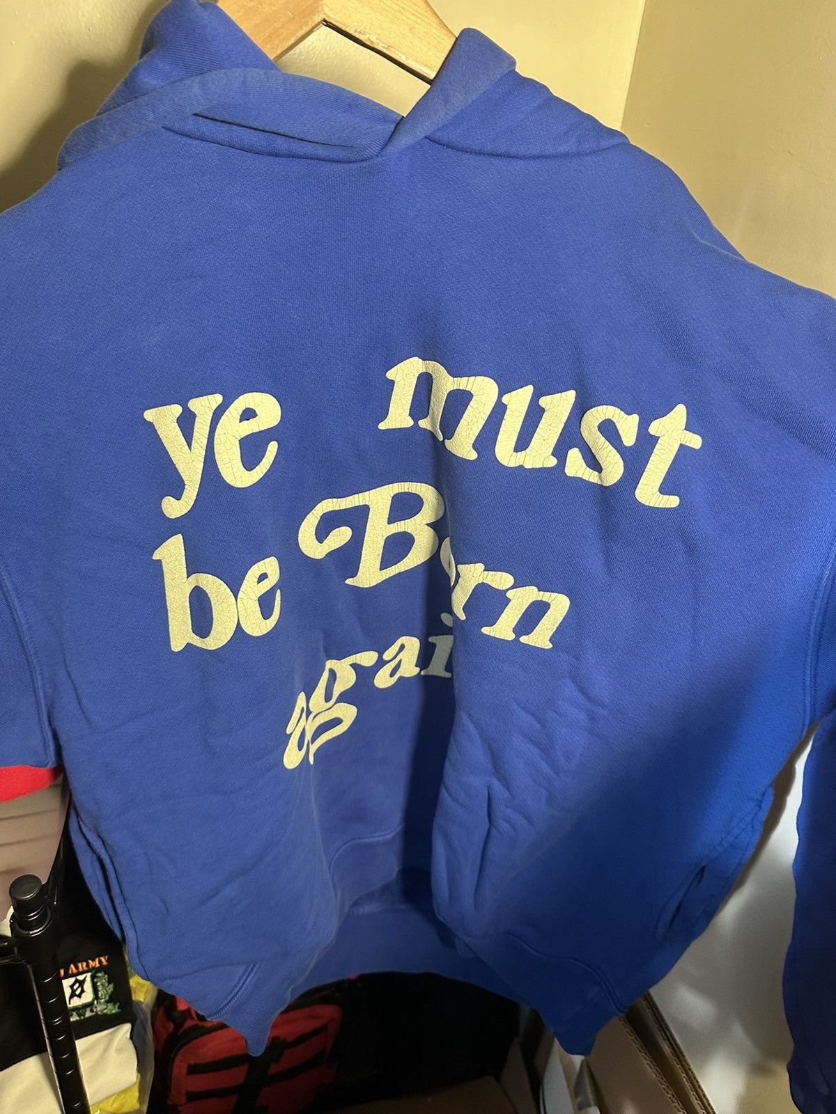Cactus Plant Flea Market Born Again Hoodie Blue | Grailed