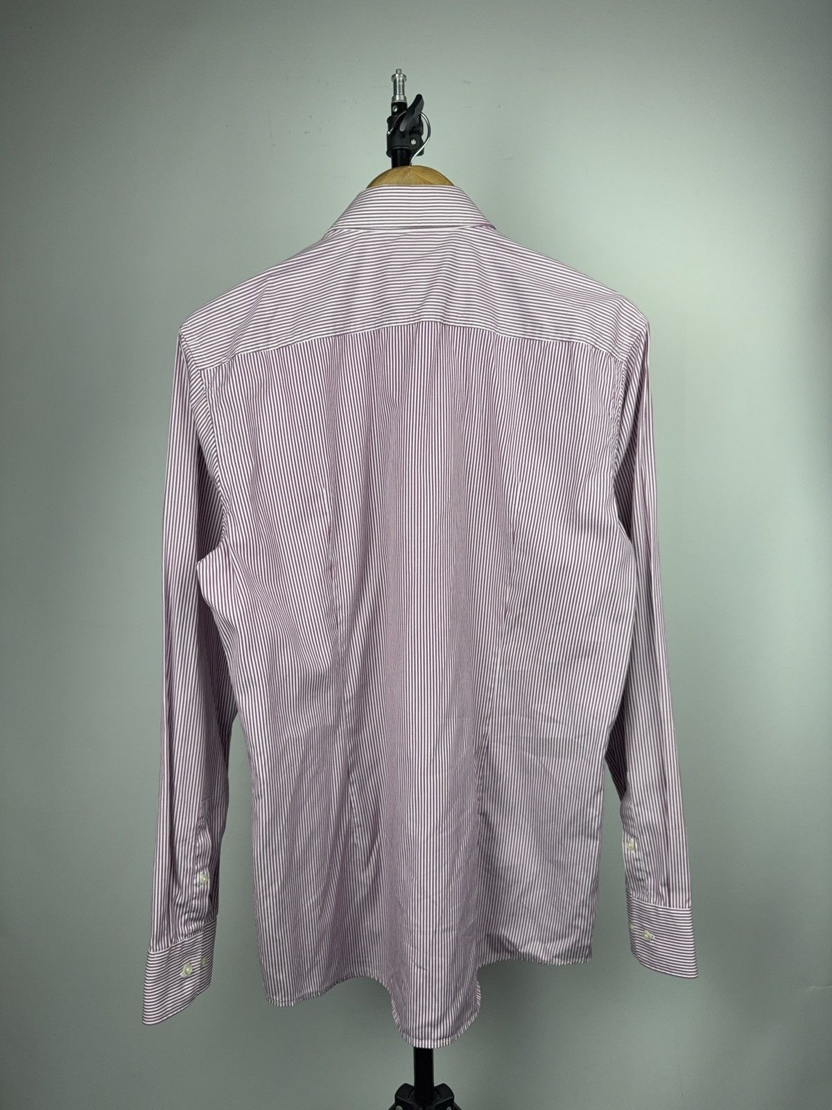 Hugo Boss Luxury BOSS Hugo Boss Slim Fit Striped Dress Shirt 42 16/1/2 Size US L / EU 52-54 / 3 - 8 Thumbnail
