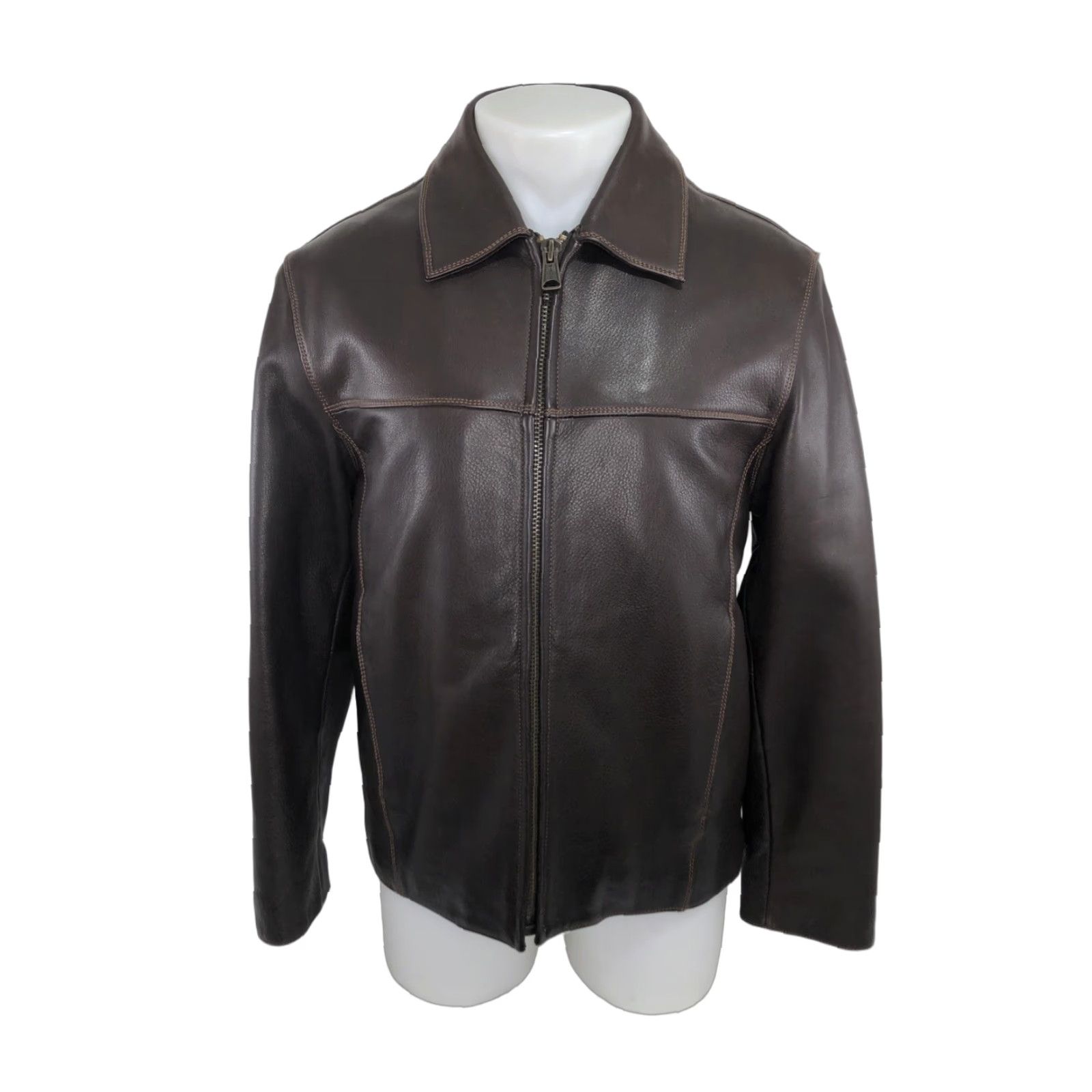 Vintage MARC NEW YORK Mens S LEATHER BOMBER FLIGHT Heavy Jacket EXCELLENT Brown Jacket Bomber Mens S Leather Size US S / EU 44-46 / 1 - 1 Thumbnail