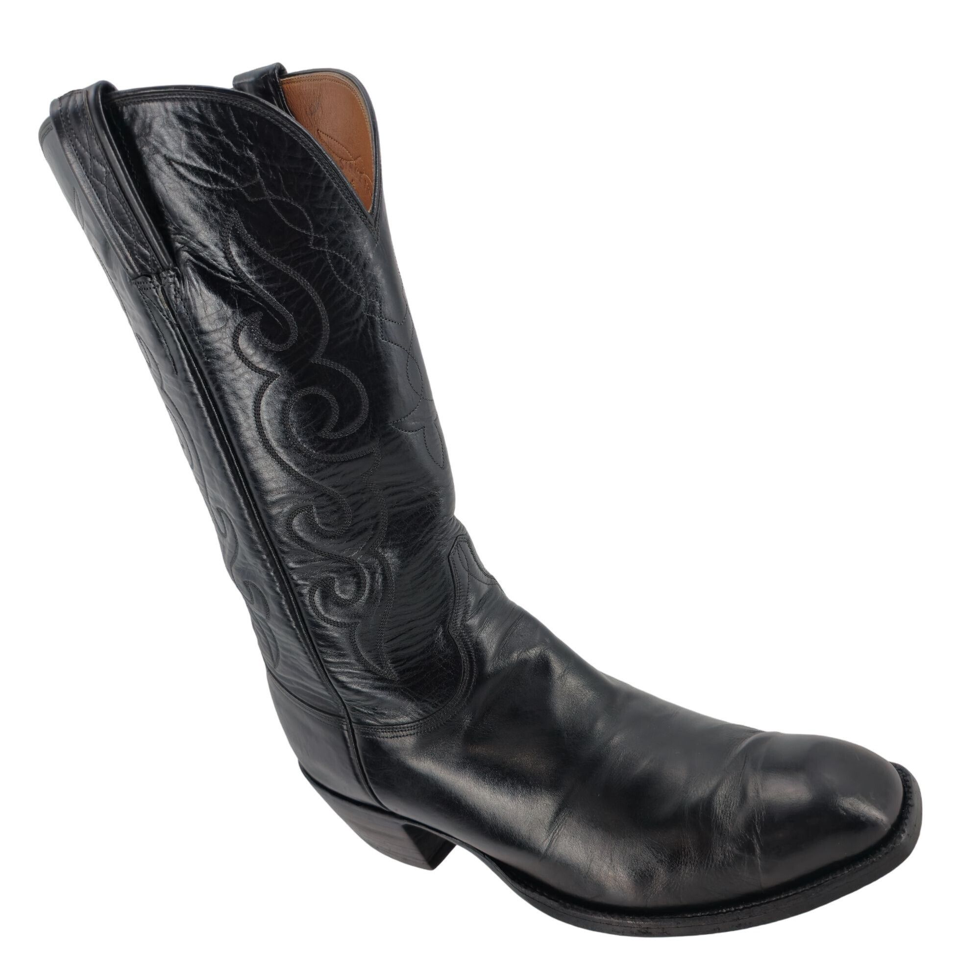 Lucchese Lucchese San Antonio FrenchToe 1984 Men 11.5E Black Leather Size US 11.5 / EU 44-45 - 4 Thumbnail