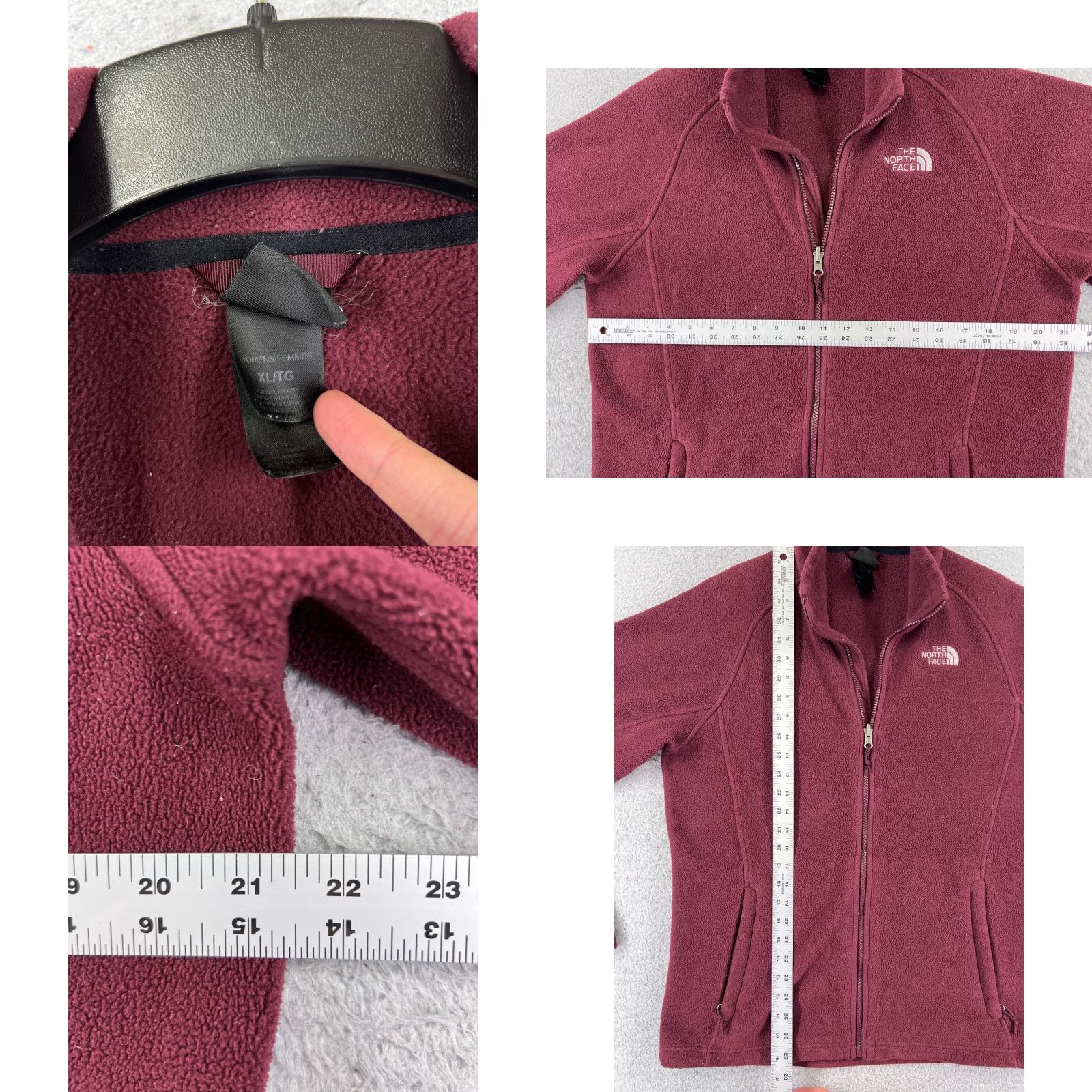 The North Face The North Face Jacket Women XL Red Full Zip Polyester Fleece Mock Neck Modern Casual, Travel, Workwear Mens? Women? Size XL / US 12-14 / IT 48-50 - 8 Thumbnail