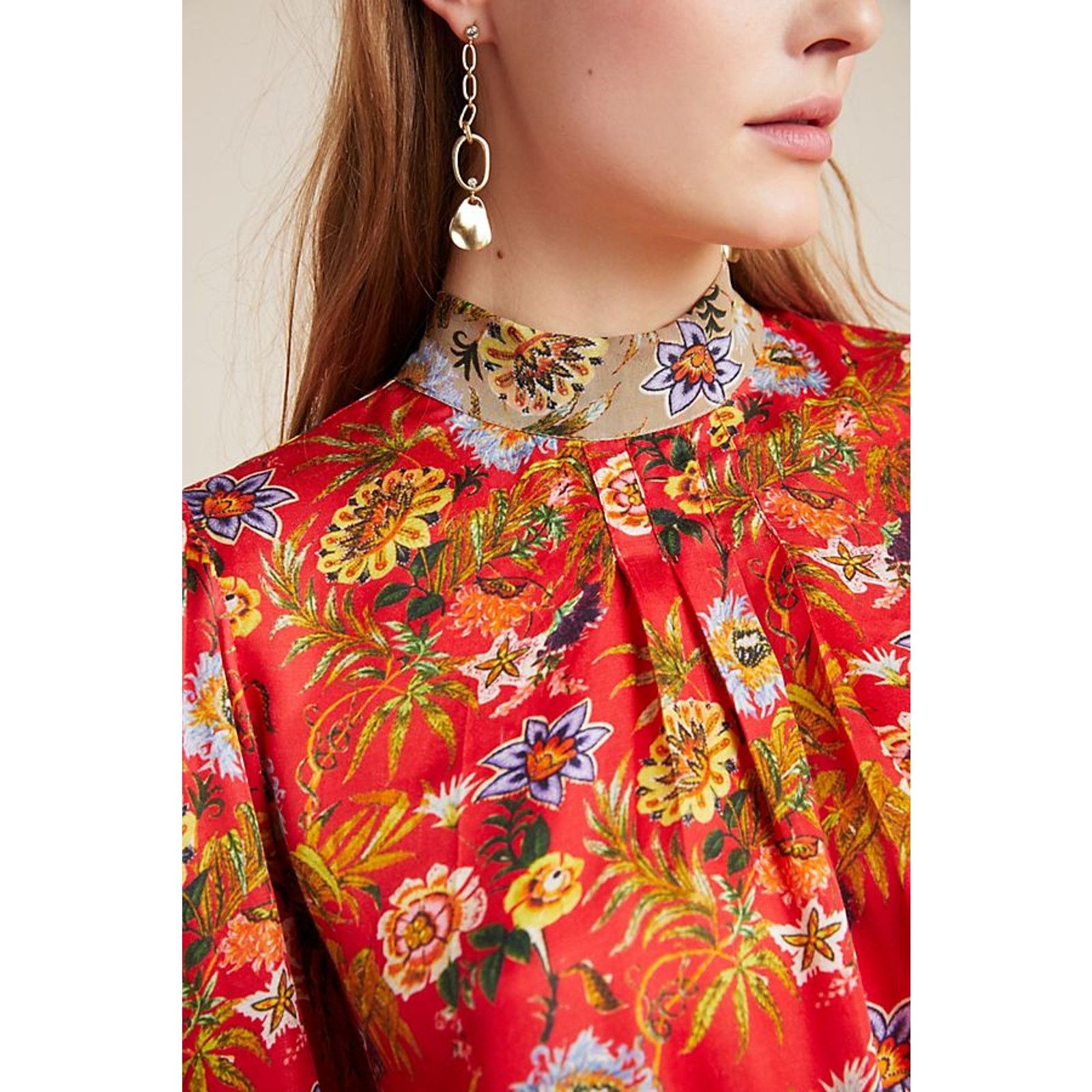 Anthropologie New Nikasha Toscana Peasant Floral Blouse by $160 X-SMALL Size XS / US 0-2 / IT 36-38 - 2 Thumbnail