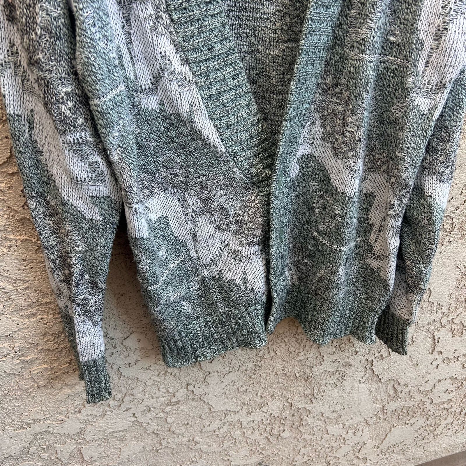 Vintage Vintage Knit Geometric Grandpa Cardigan Sweater Size US M / EU 48-50 / 2 - 3 Thumbnail