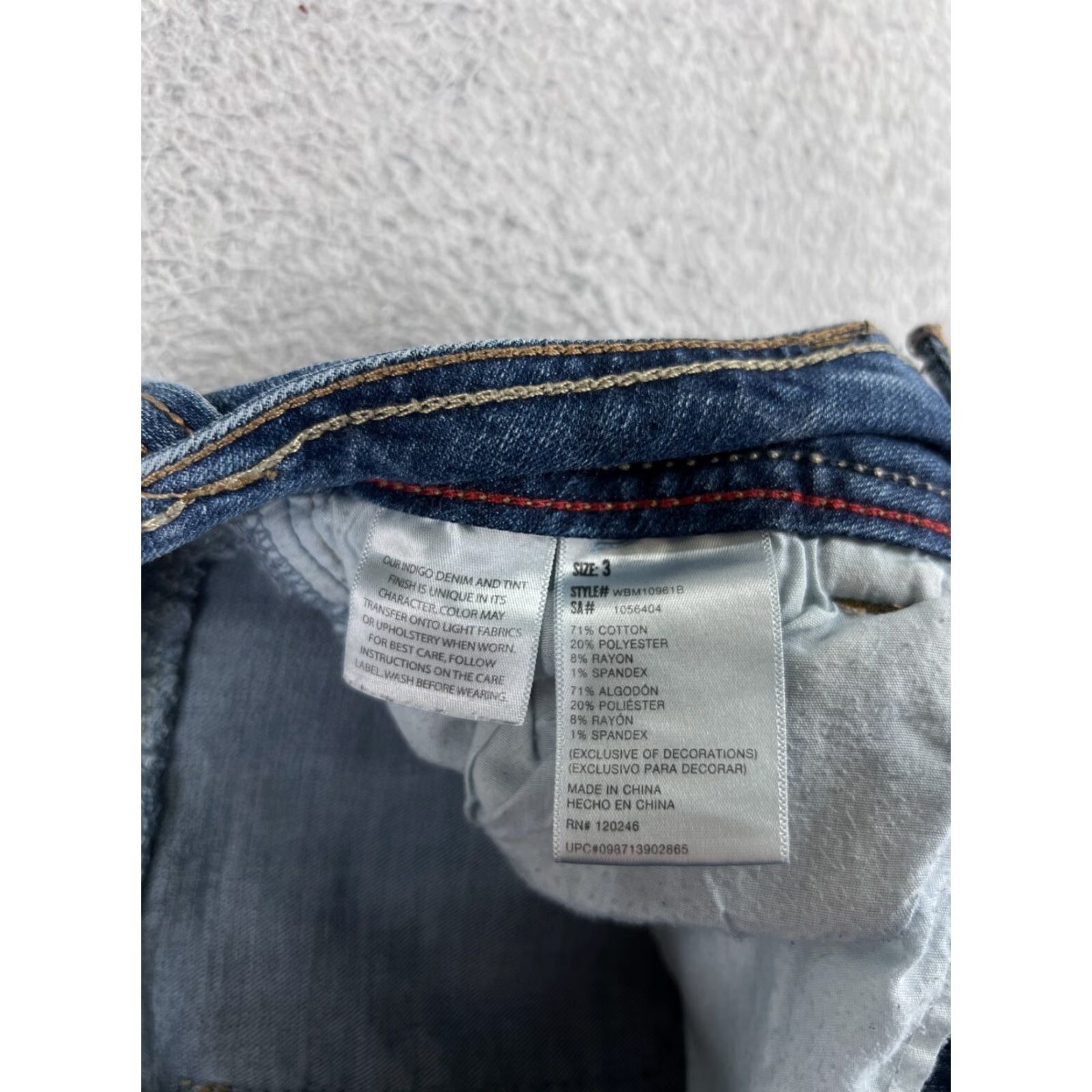 Vintage Wallflower Jeans Womens Jeans 3 Blue Denim Straight Low Rise Embroidered Cowboy Southwestern Designer 90s Womens Size 26" / US 2 / IT 38 - 3 Thumbnail