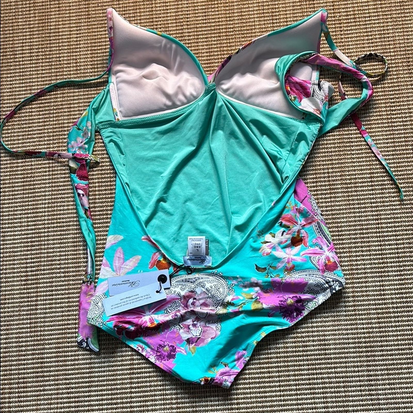 Blumarine NWT Blumarine Floral Paisley One-Piece Swimsuit Size L Size ONE SIZE - 6 Thumbnail