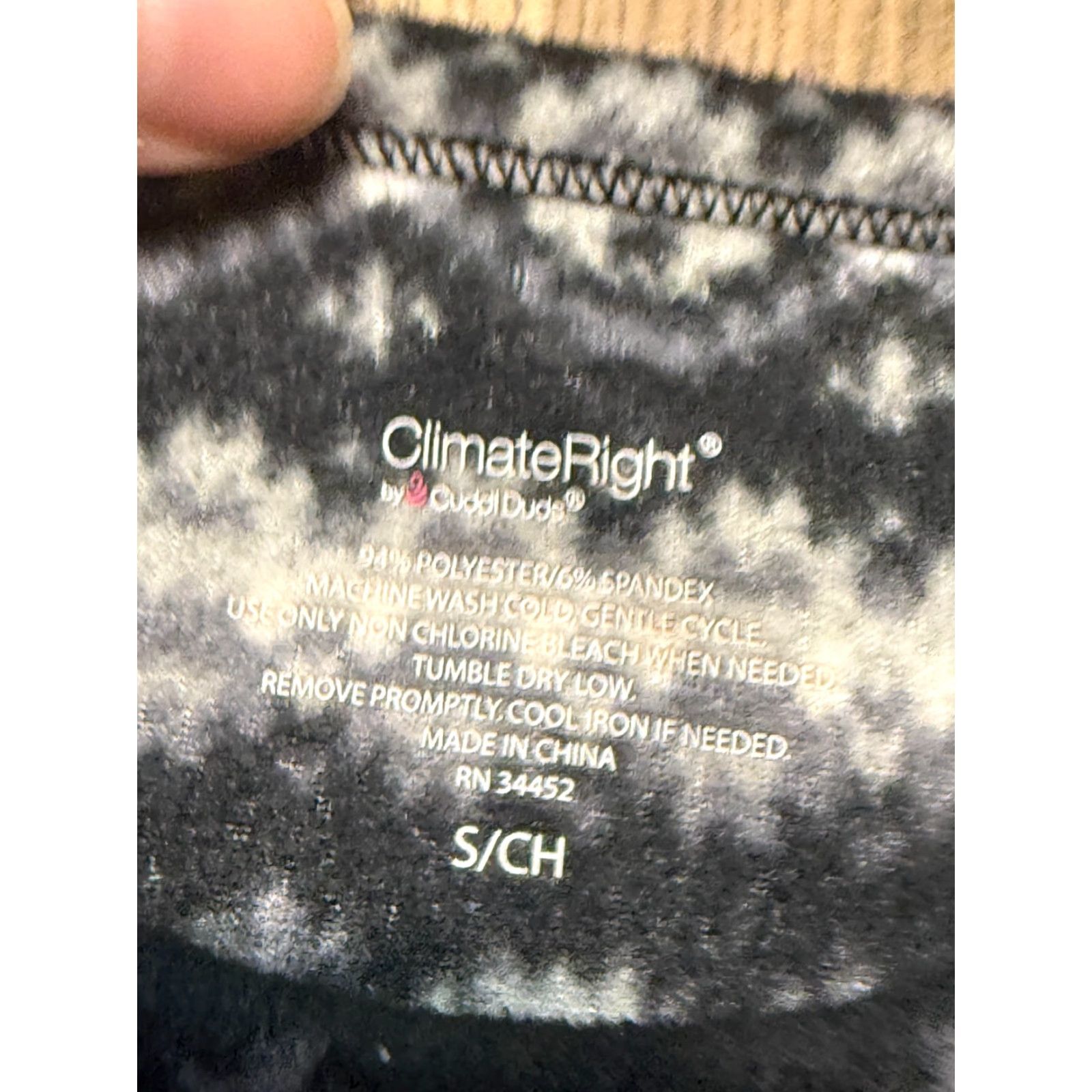 Vintage Climate Right by CuddlDuds Shirt Womens Small Long Sleeve Grey White Black Size S / US 4 / IT 40 - 5 Thumbnail