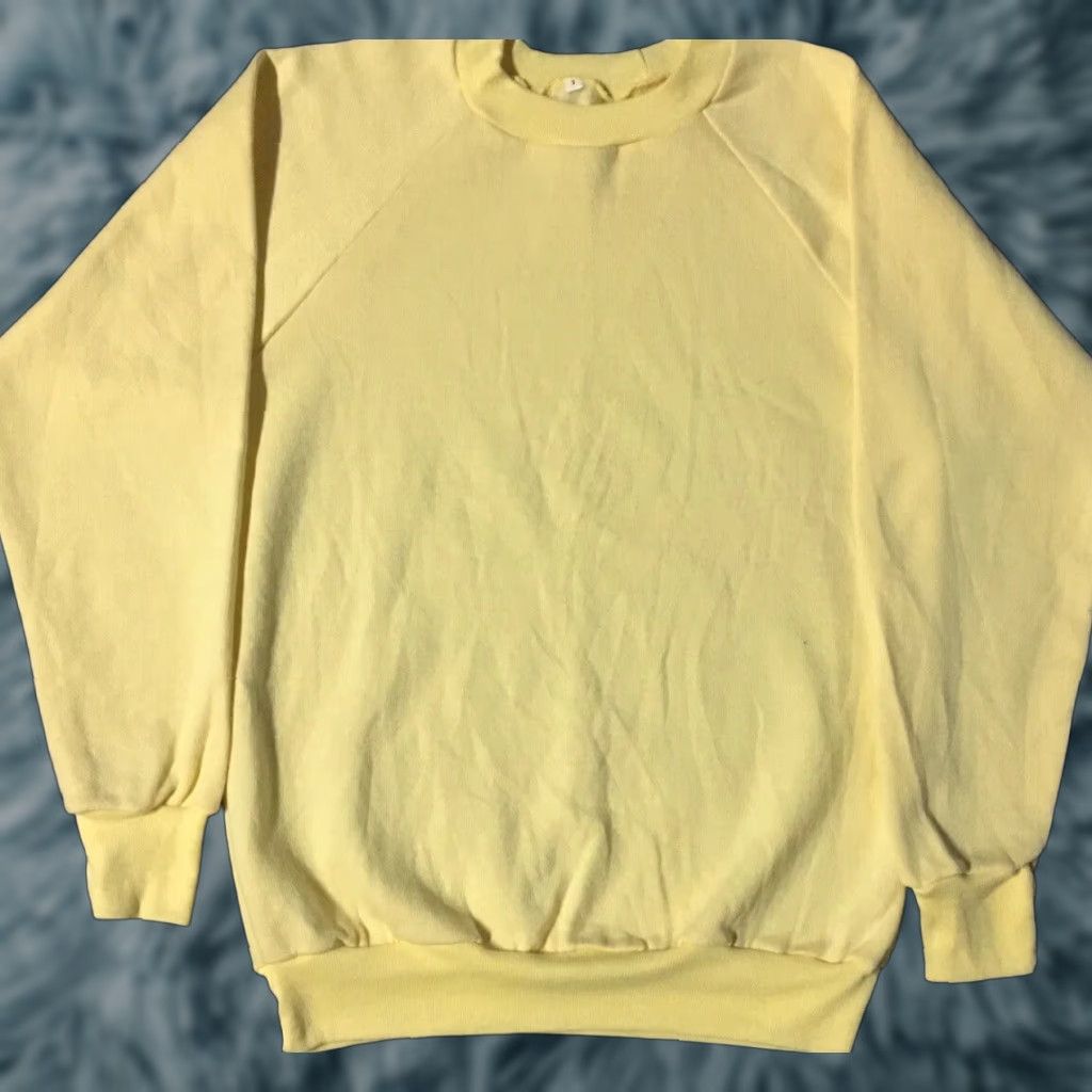 Vintage VINTAGE 70s Faded Sweatshirt S USA Track Grunge Surf Skate Biker Punk PE Gym 80s Shirt Men S Yellow XS? Wait can't add. Size US S / EU 44-46 / 1 - 1 Thumbnail