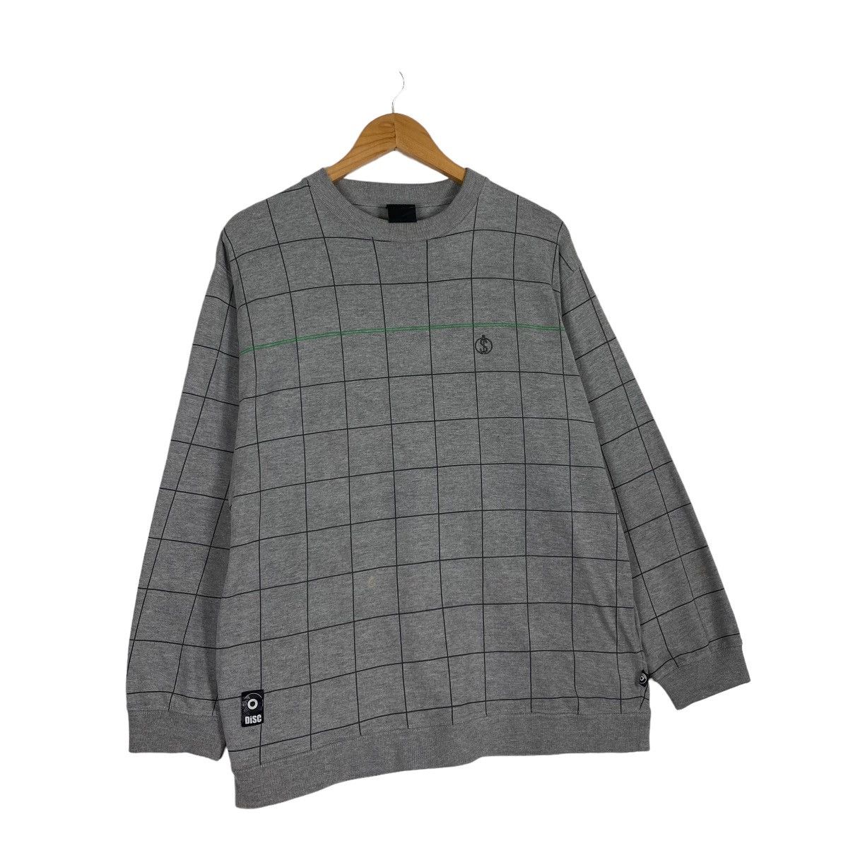 Japanese Brand DISC TARTAN DESIGN CREWNECK SWEATSHIRT Size US L / EU 52-54 / 3 - 3 Thumbnail
