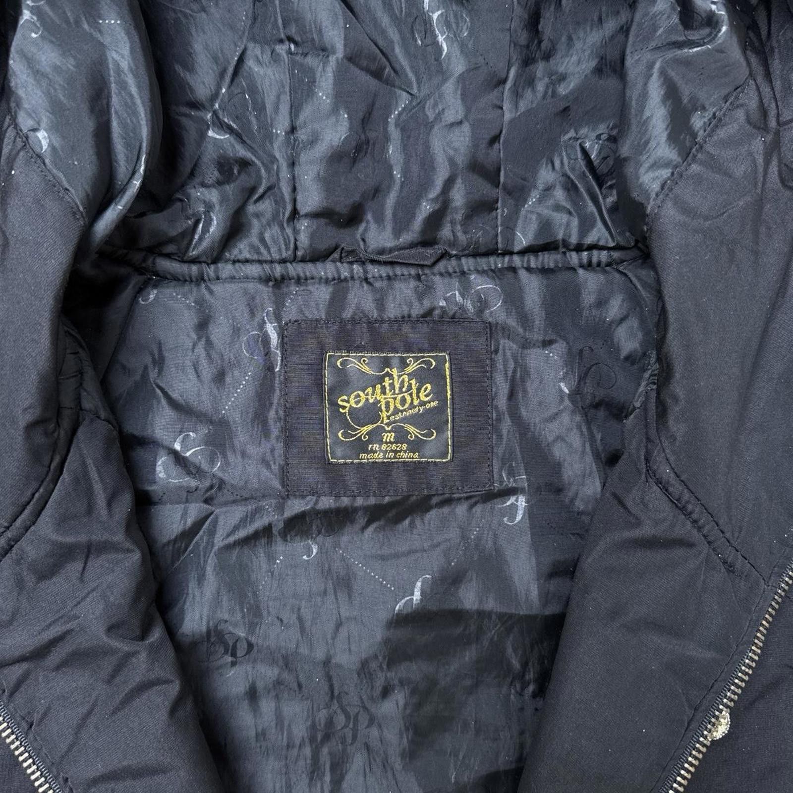 Southpole Y2K Southpole Black Puffy 00s Zip Up Fur Hooded Jacket Size M / US 6-8 / IT 42-44 - 5 Thumbnail