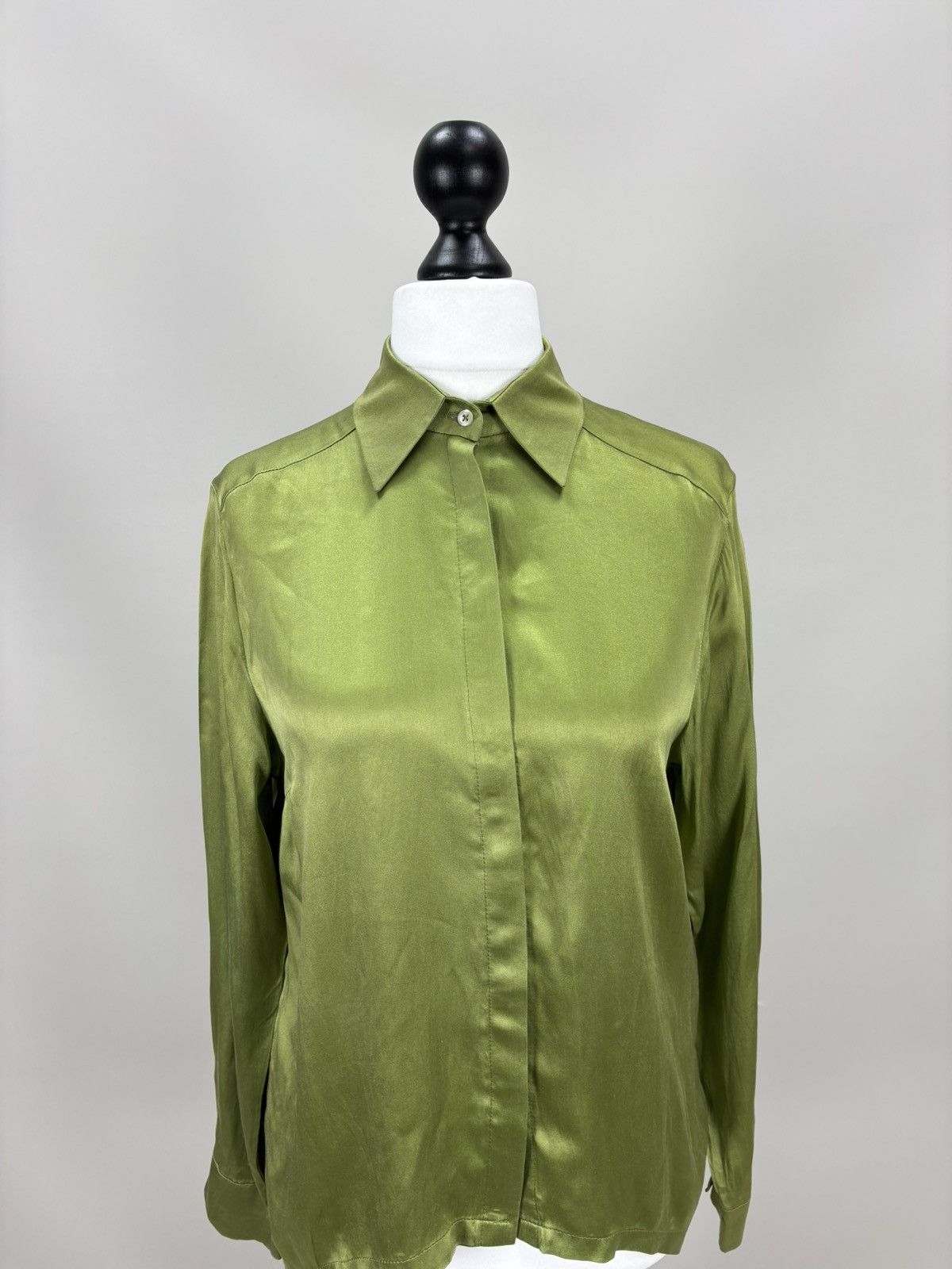 Miu Miu Womens blouse Miu Miu Size 40 Color Green Size S / US 4 / IT 40 - 2 Thumbnail