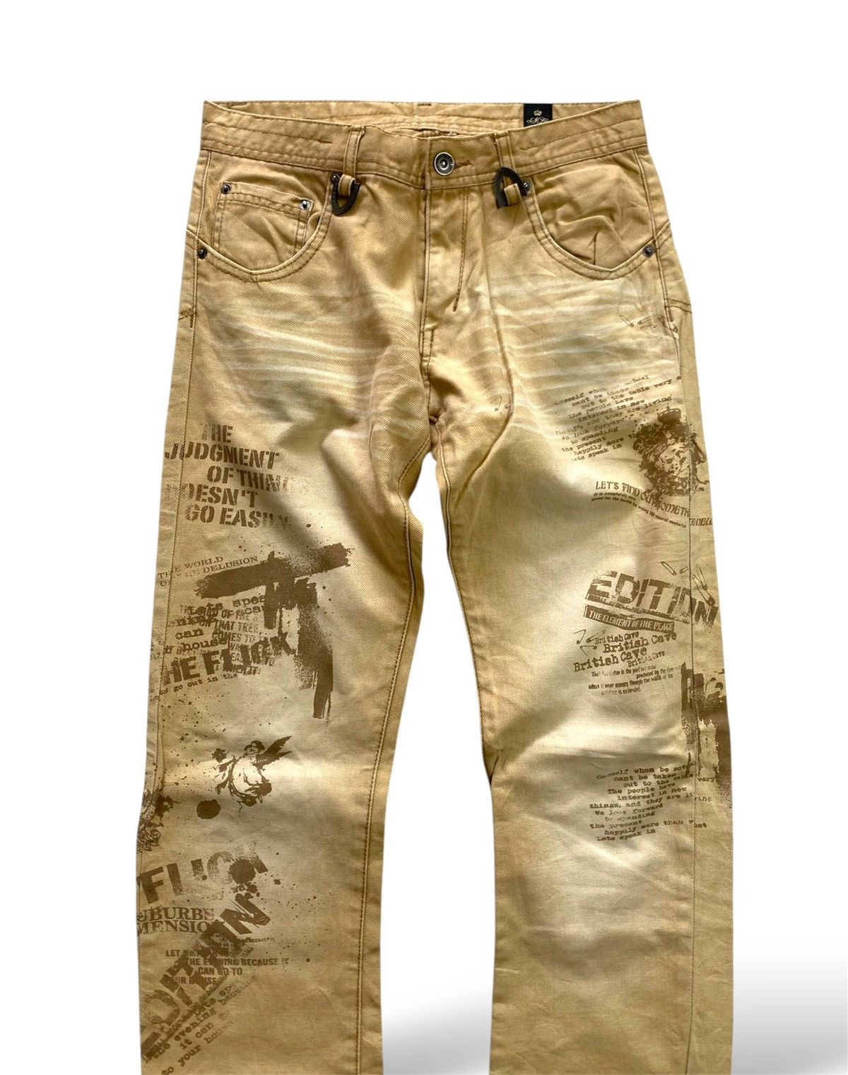 semanticdesign Japanes Semantic Design Poem Washed Flared Jeans Size US 29 - 3 Thumbnail