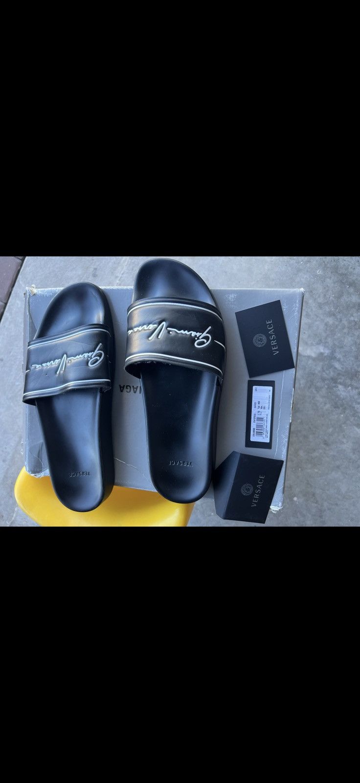 Versace Versace black sandals Size US 11.5 / EU 44-45 - 2 Thumbnail