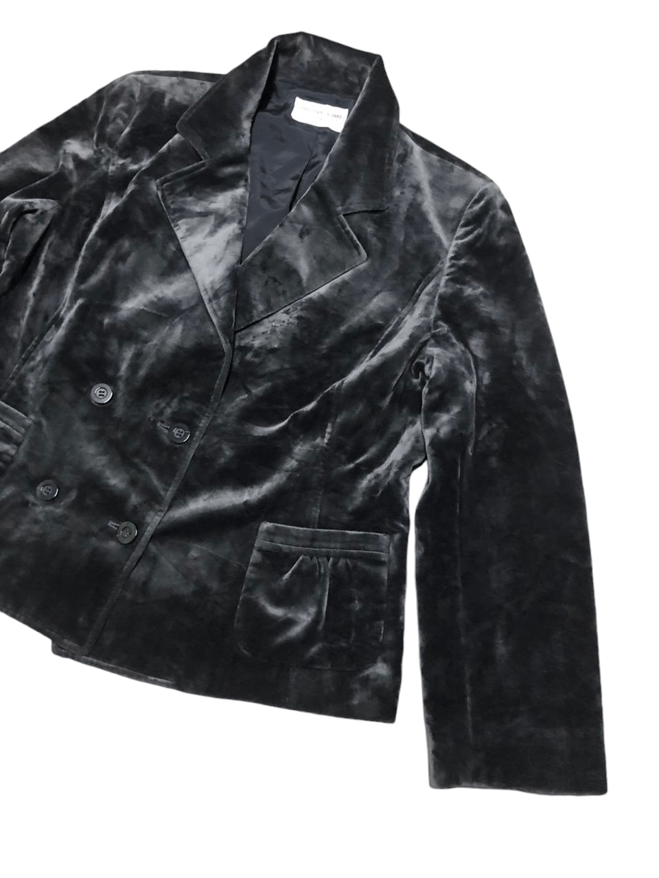 Christian Aujard Liberte Velvet Double Breasted Coat Jacket