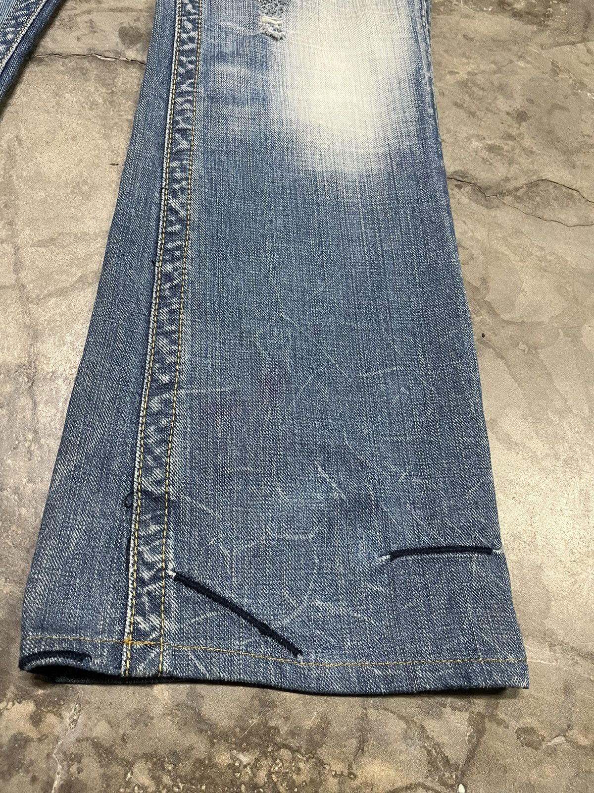 Hysteric Glamour Flare Jeans double waist Antgauge diatressed low rise Size US 30 / EU 46 - 11 Thumbnail
