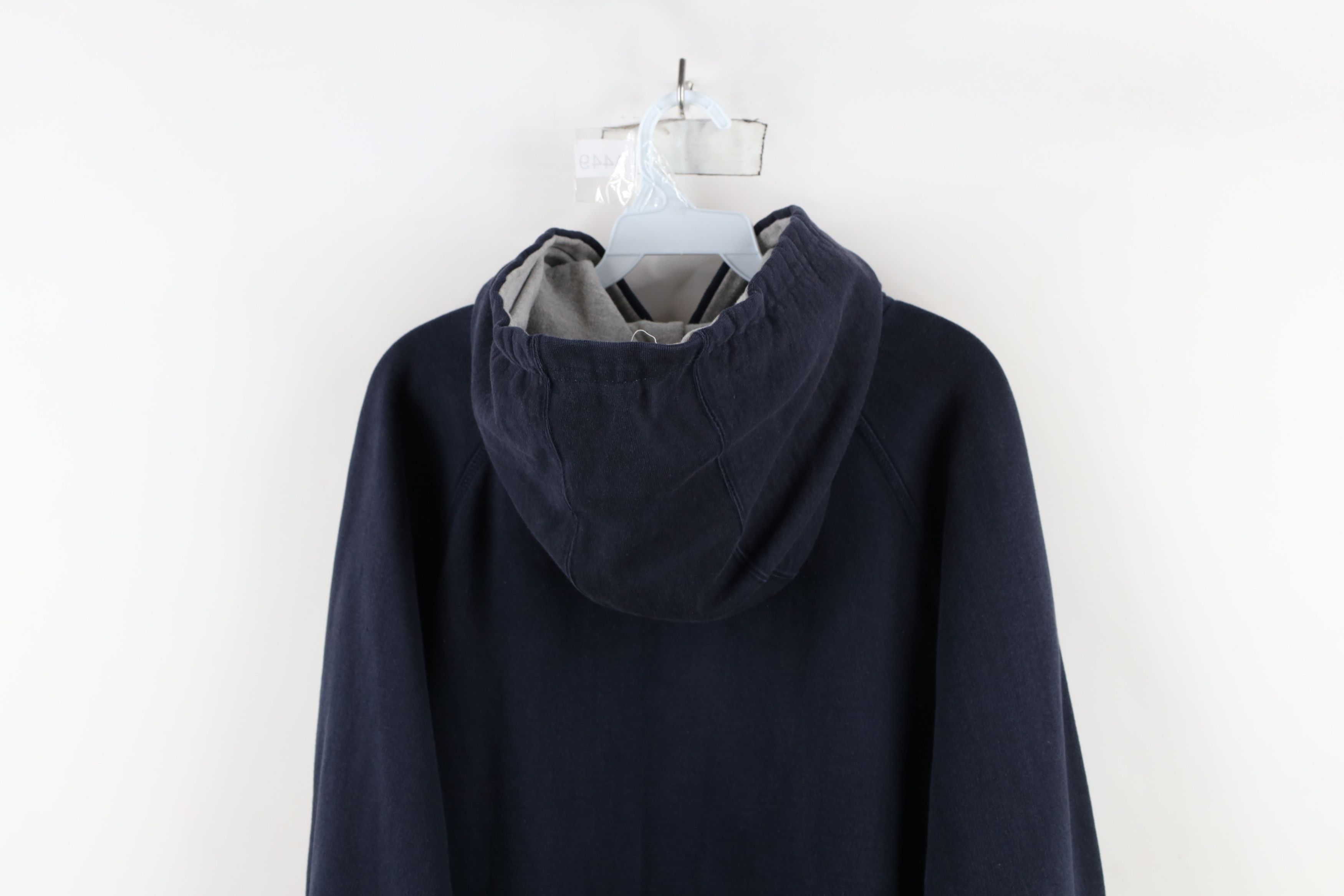 Vintage Vintage 90s Streetwear Heavyweight Hoodie Sweatshirt Blue Size US L / EU 52-54 / 3 - 12 Thumbnail