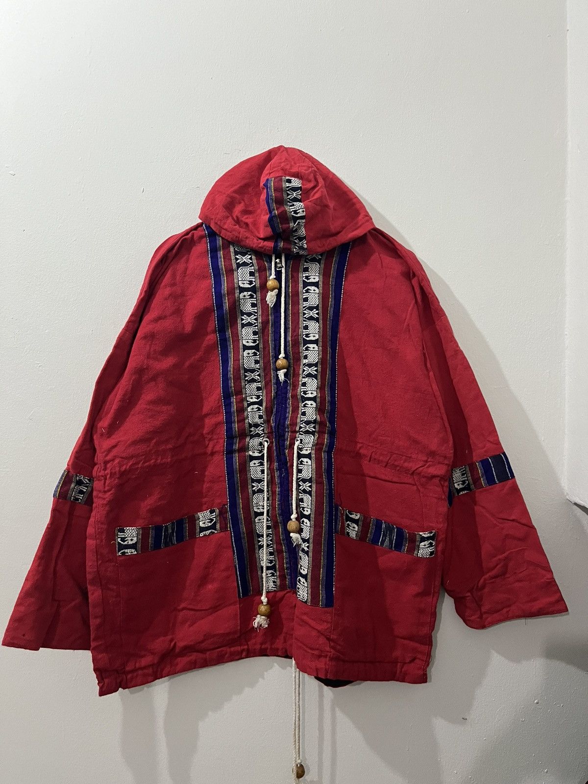 Beauty Beast 💥VINTAGE 80s THAI TRADITION Inspired REVERSIBLE JACKET Size US XL / EU 56 / 4 - 7 Thumbnail