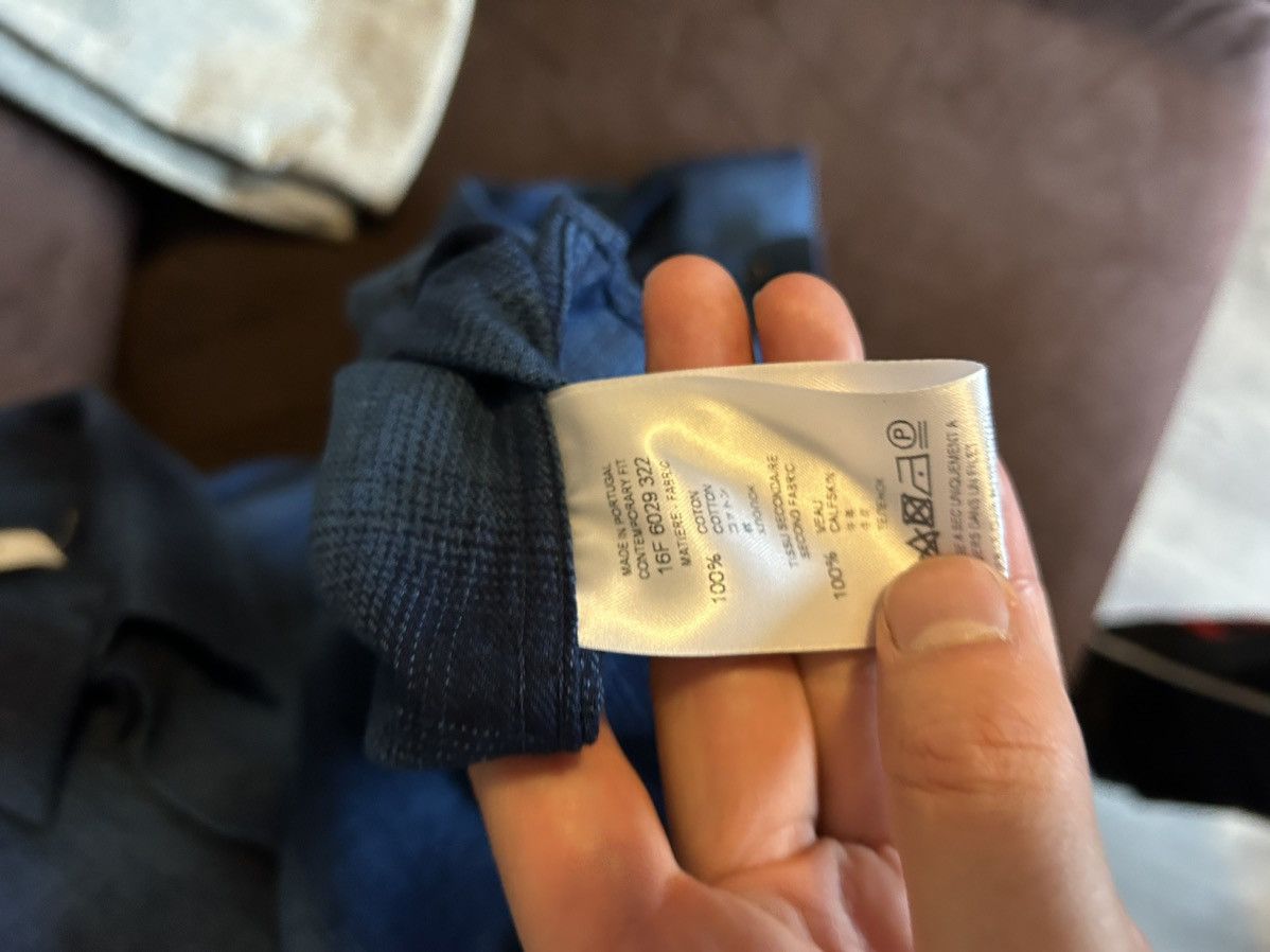 Givenchy Blue Flannel with Leather Star Application Size US M / EU 48-50 / 2 - 12 Thumbnail