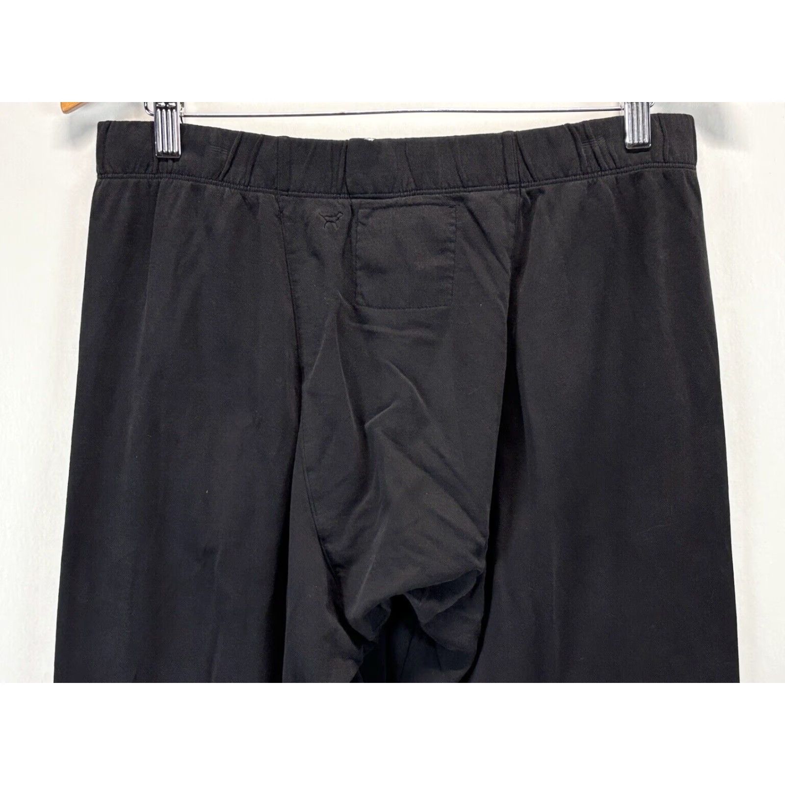 Pinko VINTAGE PINK Wide Leg Lounge Pants Small Black Cotton Blend Women Size 28" / US 6 / IT 42 - 4 Thumbnail