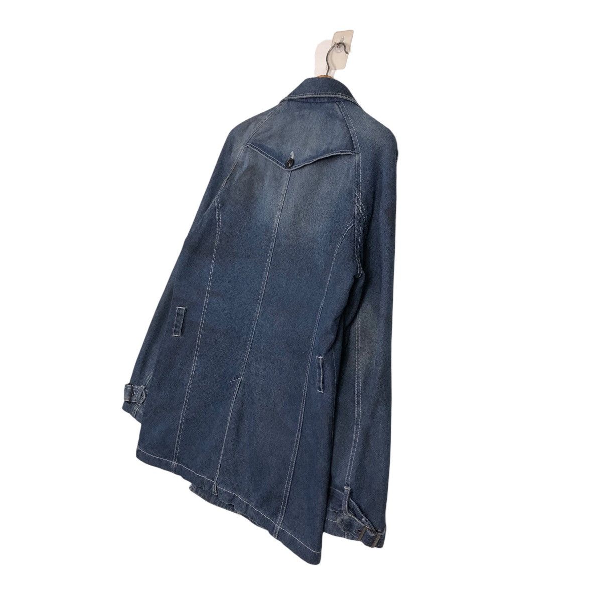 Hysteric Glamour 📌Denim Biker Jacket In The Attic Camouflage Blanket Punk Size US L / EU 52-54 / 3 - 11 Thumbnail