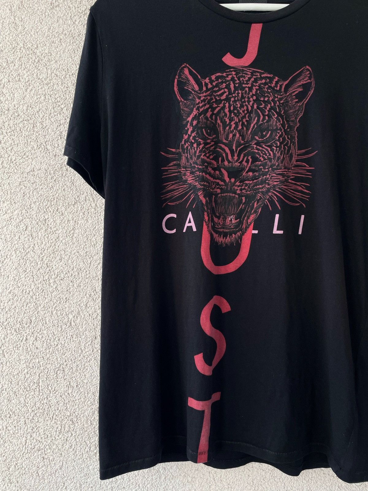 Just Cavalli Just Cavalli Men Big Tiger Logo Black Cotton T-Shirt Size L Size US L / EU 52-54 / 3 - 4 Thumbnail