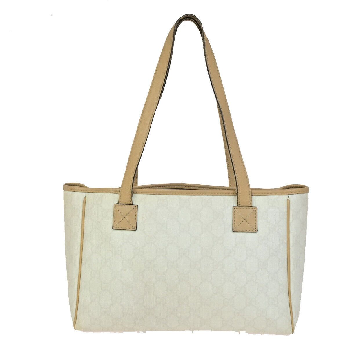 Beige Silver Tote Bag (Pre-Owned)