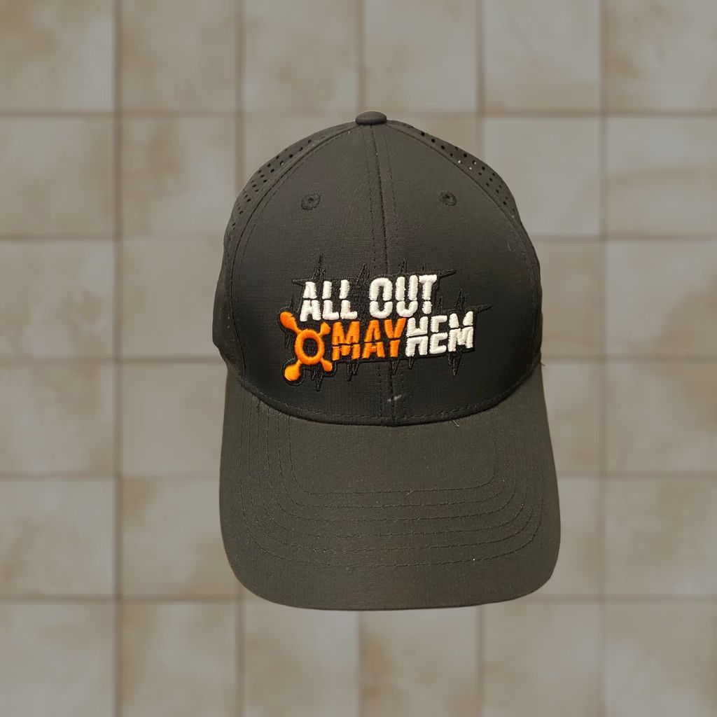 Theory Orange Theory Fitness All Out Mayhem Hat Cap Adjustable Black Mens Baseball New Size ONE SIZE - 1 Thumbnail