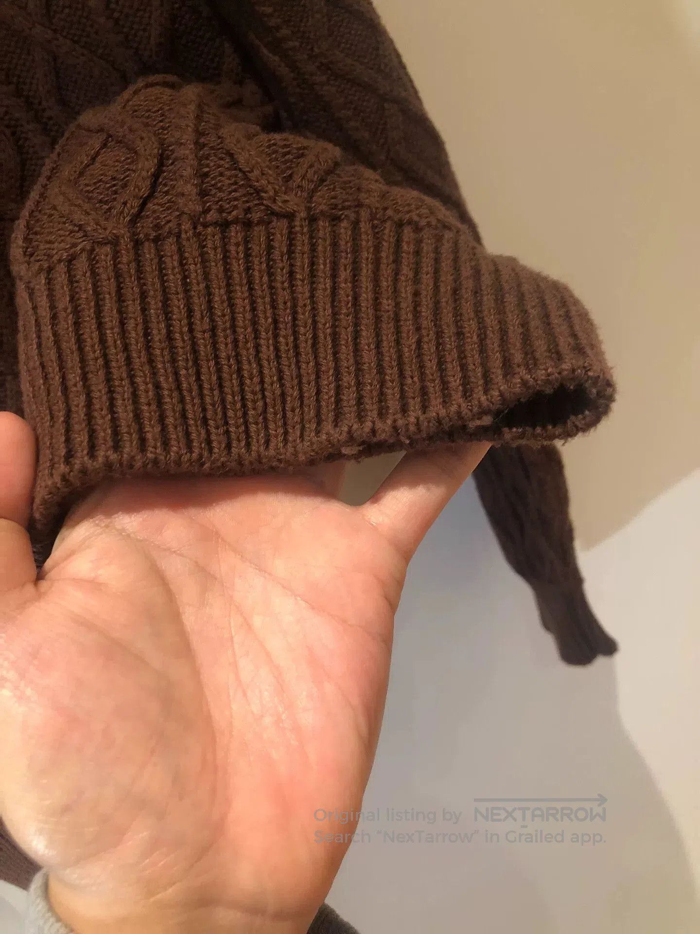 Batoner Batoner Brown Cable Knit Sweater. Size US M / EU 48-50 / 2 - 7 Thumbnail
