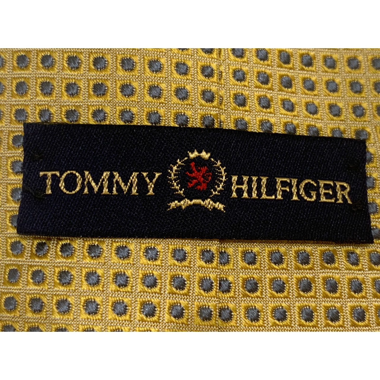 Tommy Hilfiger VINTAGE Tommy Hilfiger Tie Necktie 100% Silk Men Yellow Size ONE SIZE - 5 Thumbnail