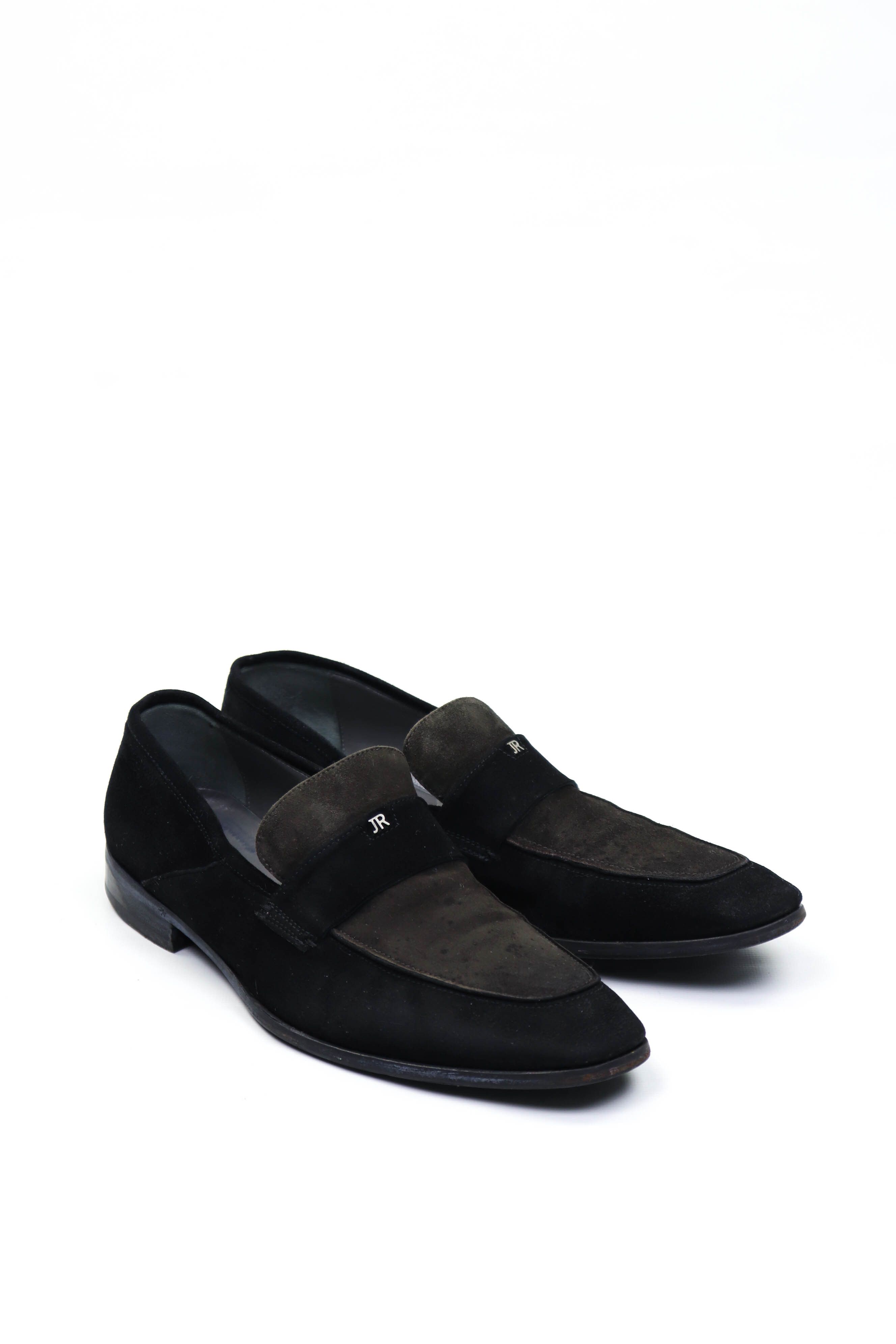 John Richmond Vintage John Richmond Black Suede Leather Loafers Shoes Size US 9.5 / EU 42-43 - 1 Thumbnail