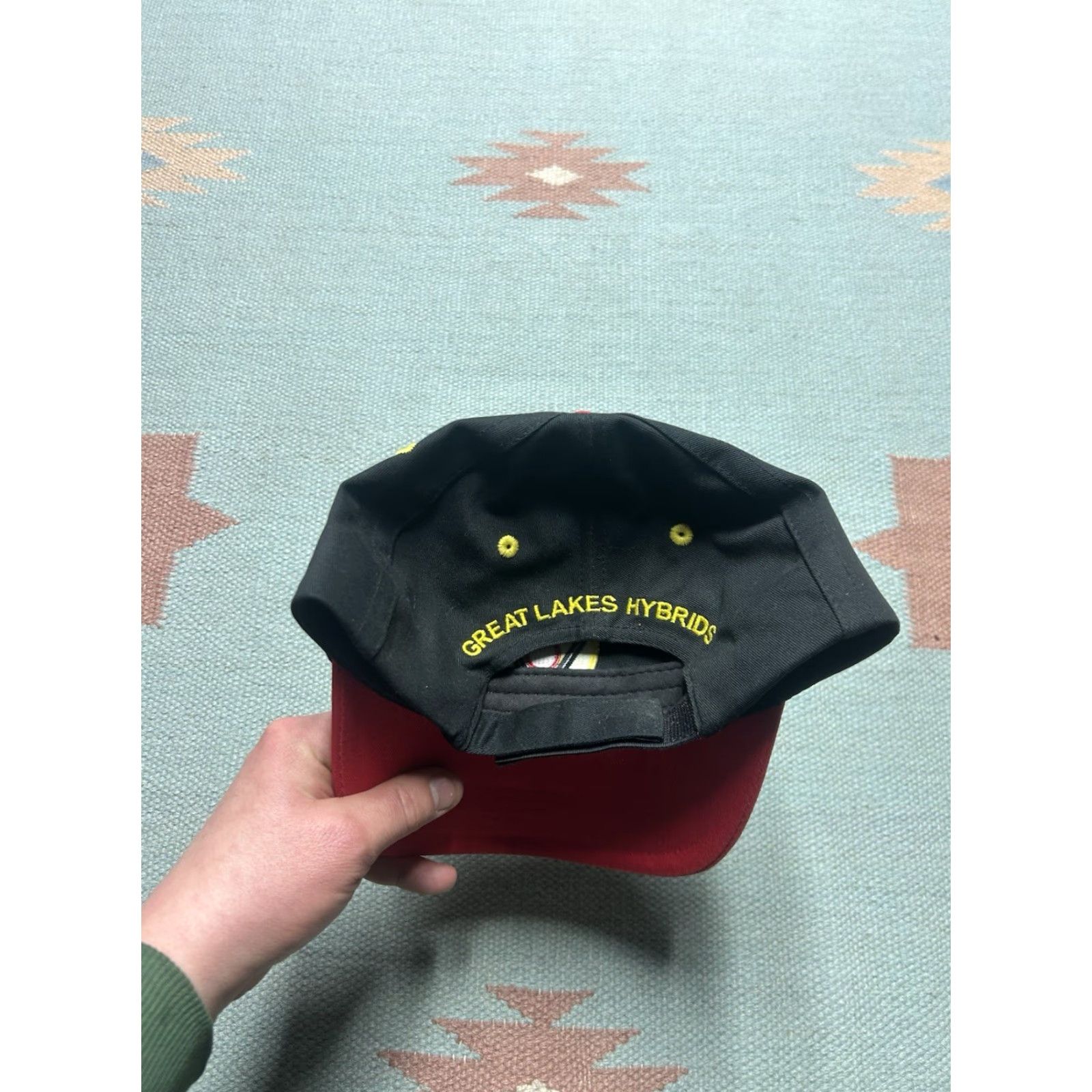 Greats Great Lakes hybrids strapback hat cap farm feed adjustable black red yellow - Unbranded Baseball Cap Men Adjustable Colorful Hat Size ONE SIZE - 4 Thumbnail