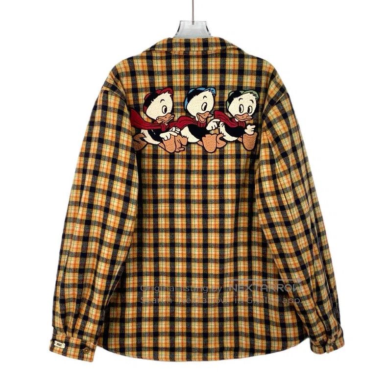 Gucci Gucci Yellow Donald Duck embroidered plaid wool lapel sing Size US M / EU 48-50 / 2 - 2 Thumbnail