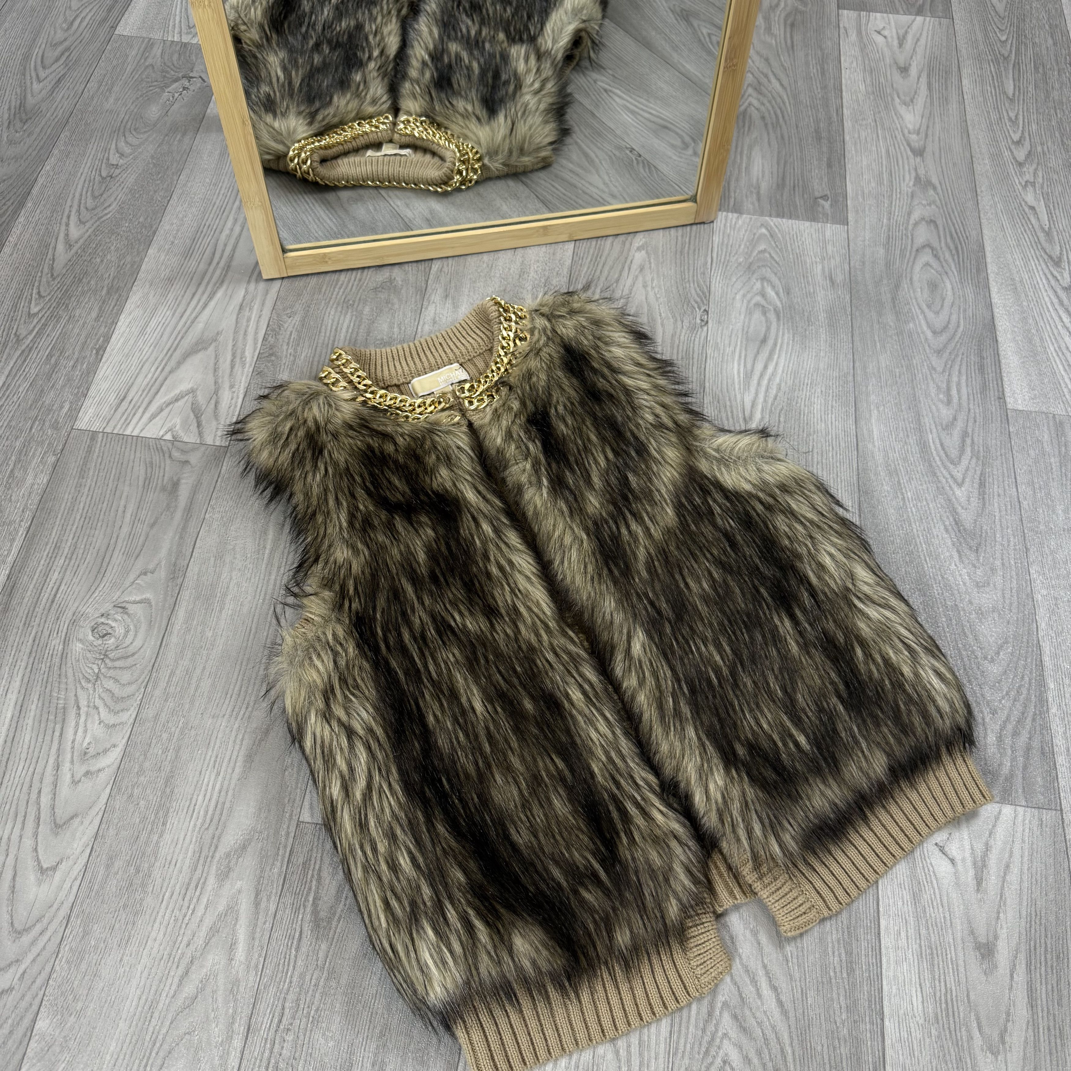 Michael Kors Michael Kors Coyote Faux Fur Vest Jacket Size M / US 6-8 / IT 42-44 - 7 Thumbnail