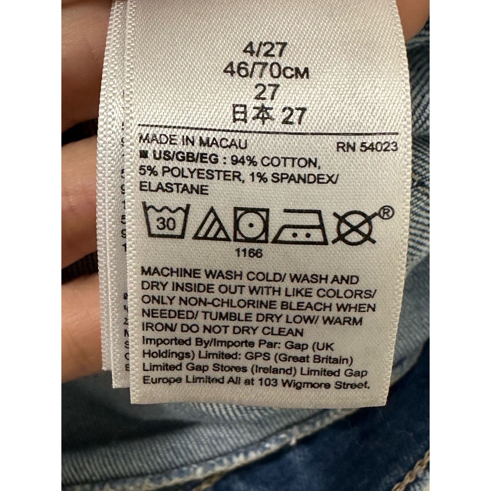 Gap Gap blue floral true skinny ankle jeans size 27/4 Size 27" / US 4 / IT 40 - 4 Thumbnail