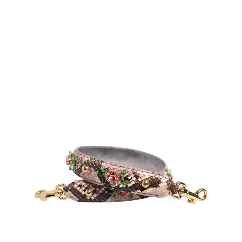 Dolce & Gabbana Dolce & Gabbana Multicolor Python Embellished Crystal Stud S Size ONE SIZE - 1 Thumbnail