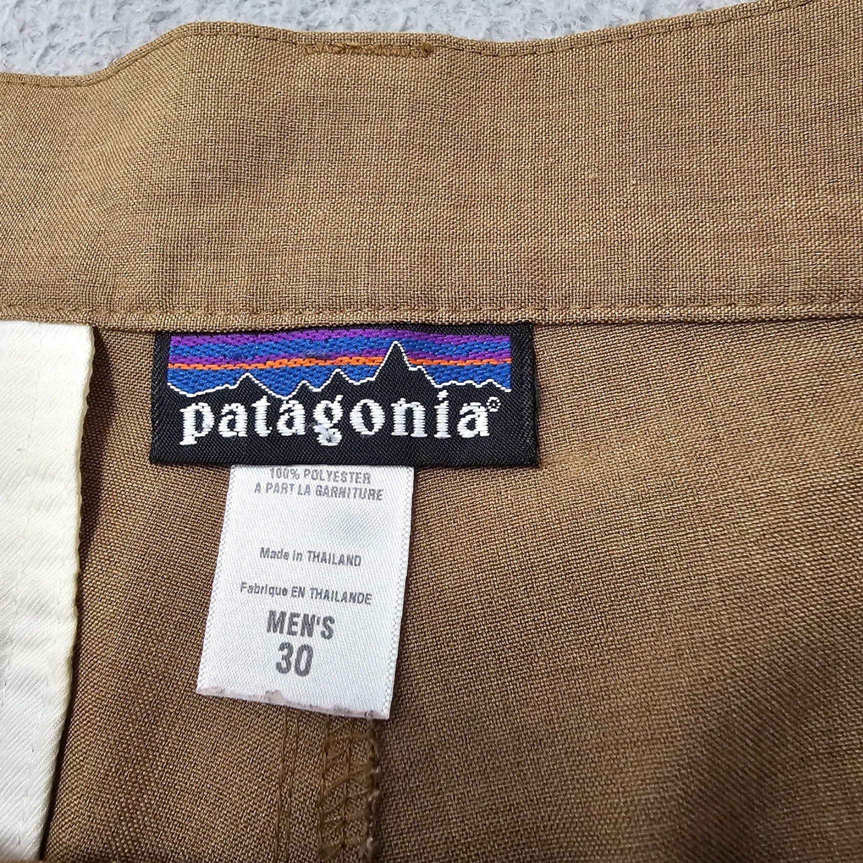 Patagonia Patagonia Shorts Mens Regular Chino - Brown - Flat Front - Lightweight Outdoor - 30 - Breathable Quick Dry Pockets Logo Size US 30 / EU 46 - 5 Thumbnail