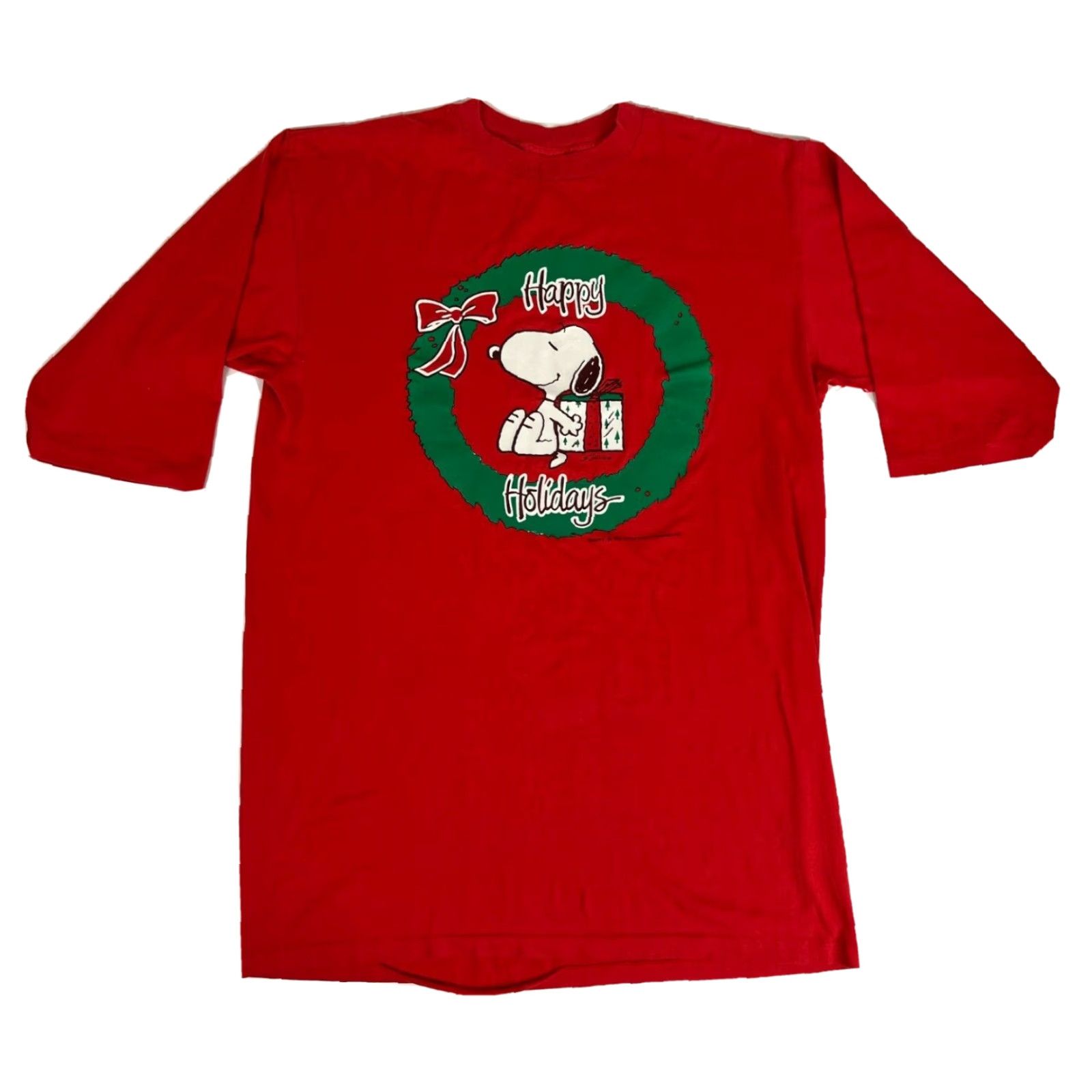 Vintage VINTAGE Women’s Snoopy Sleepshirt L/XL Shirt Adults Red Christmas Gift ideas? Size ONE SIZE - 2 Thumbnail