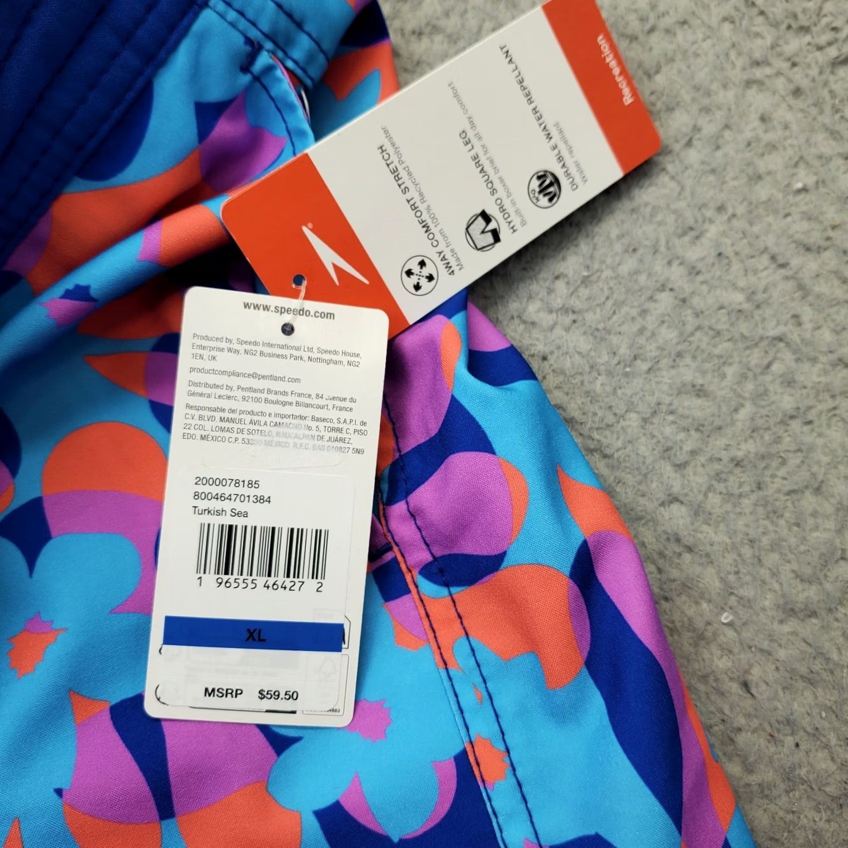 Speedo Speedo Bondi Boardshorts Mens XL Multicolor Floral Durable Water-Repellent UPF50+ Size US 36 / EU 52 - 6 Thumbnail