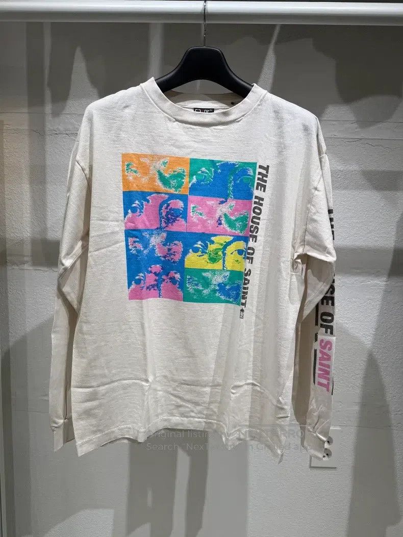 Saint Michael Saint Michael White printed long sleeves Size US XL / EU 56 / 4 - 1 Thumbnail