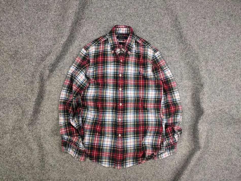 Flannel Vintage Polo Ralph Lauren Flannel Shirt Y2K Style Custom fit Size US S / EU 44-46 / 1 - 1 Thumbnail