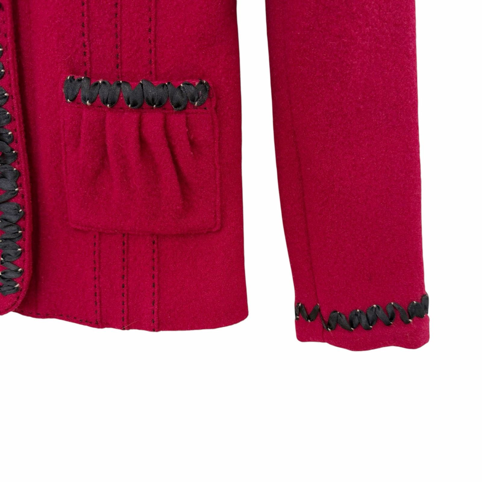 Other Icelandic Design Red 100% Wool Blazer Sz M Size M / US 6-8 / IT 42-44 - 3 Thumbnail