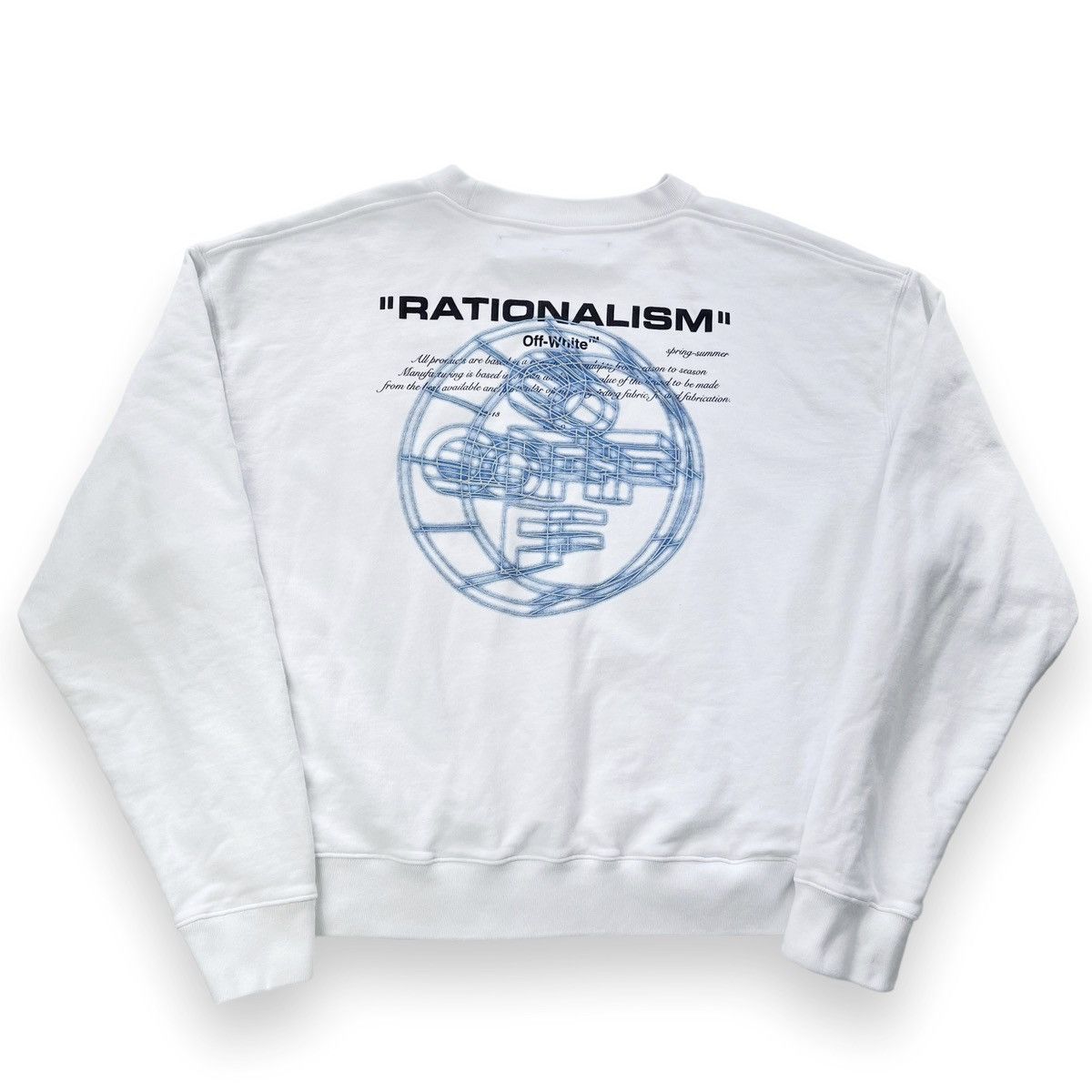 Off-White Off-White Rationalism White Sweatshirt Size US XL / EU 56 / 4 - 4 Thumbnail