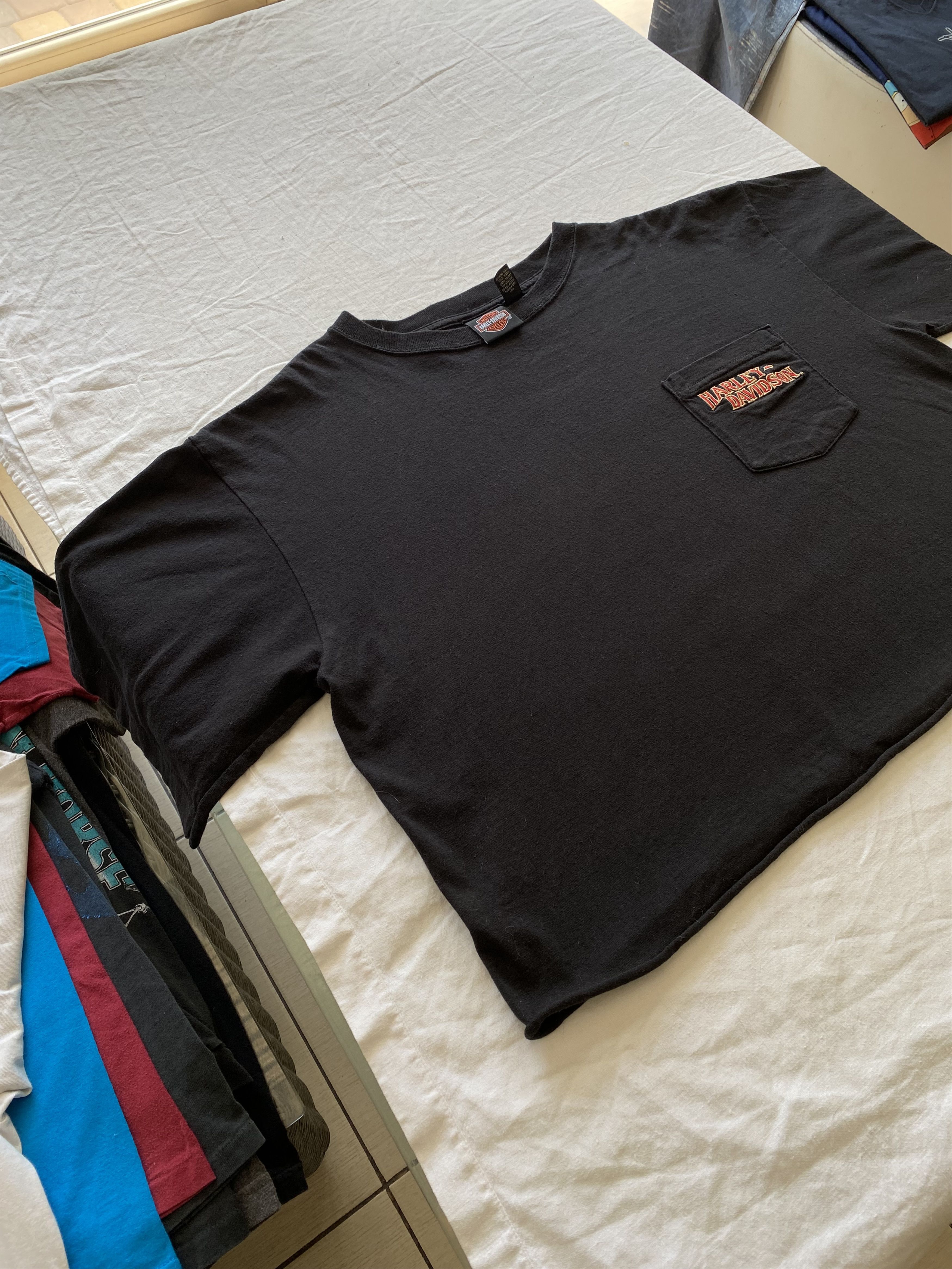 Harley Davidson Harley Davidson Vintage Crop Top Tee Size XL / US 12-14 / IT 48-50 - 11 Thumbnail
