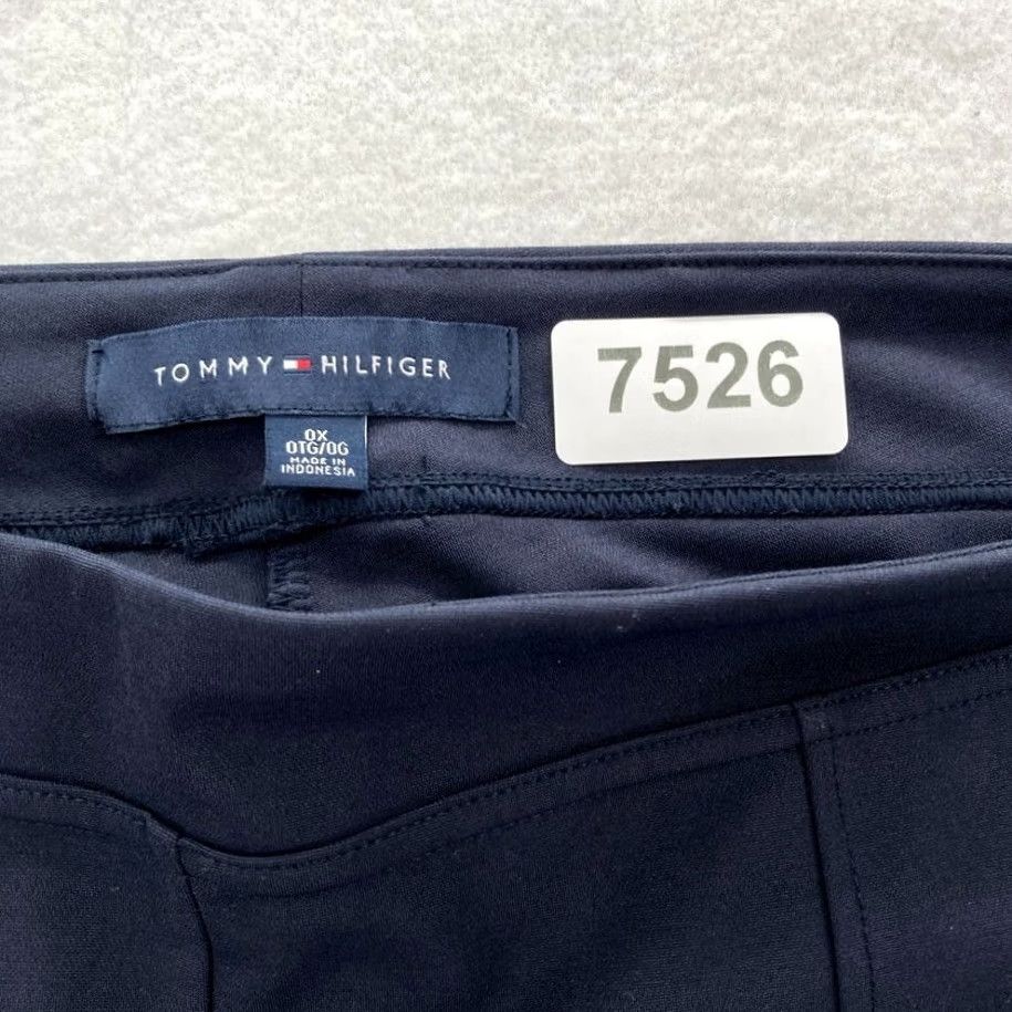 Tommy Hilfiger Tommy Hilfiger Heritage Pants Women's 0X Navy Blue Stretch Pull On Skinny Leg Pants Size 40" / US 18 - 4 Thumbnail