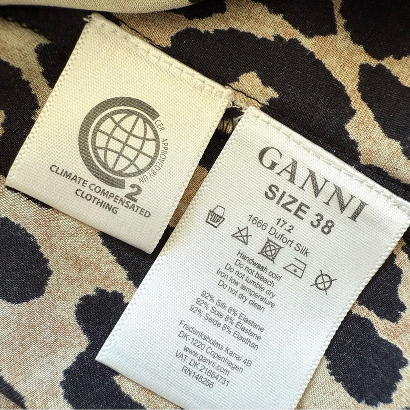 Ganni GANNI women midi dress size 38 EU or M Retail 360$ Size M / US 6-8 / IT 42-44 - 6 Thumbnail