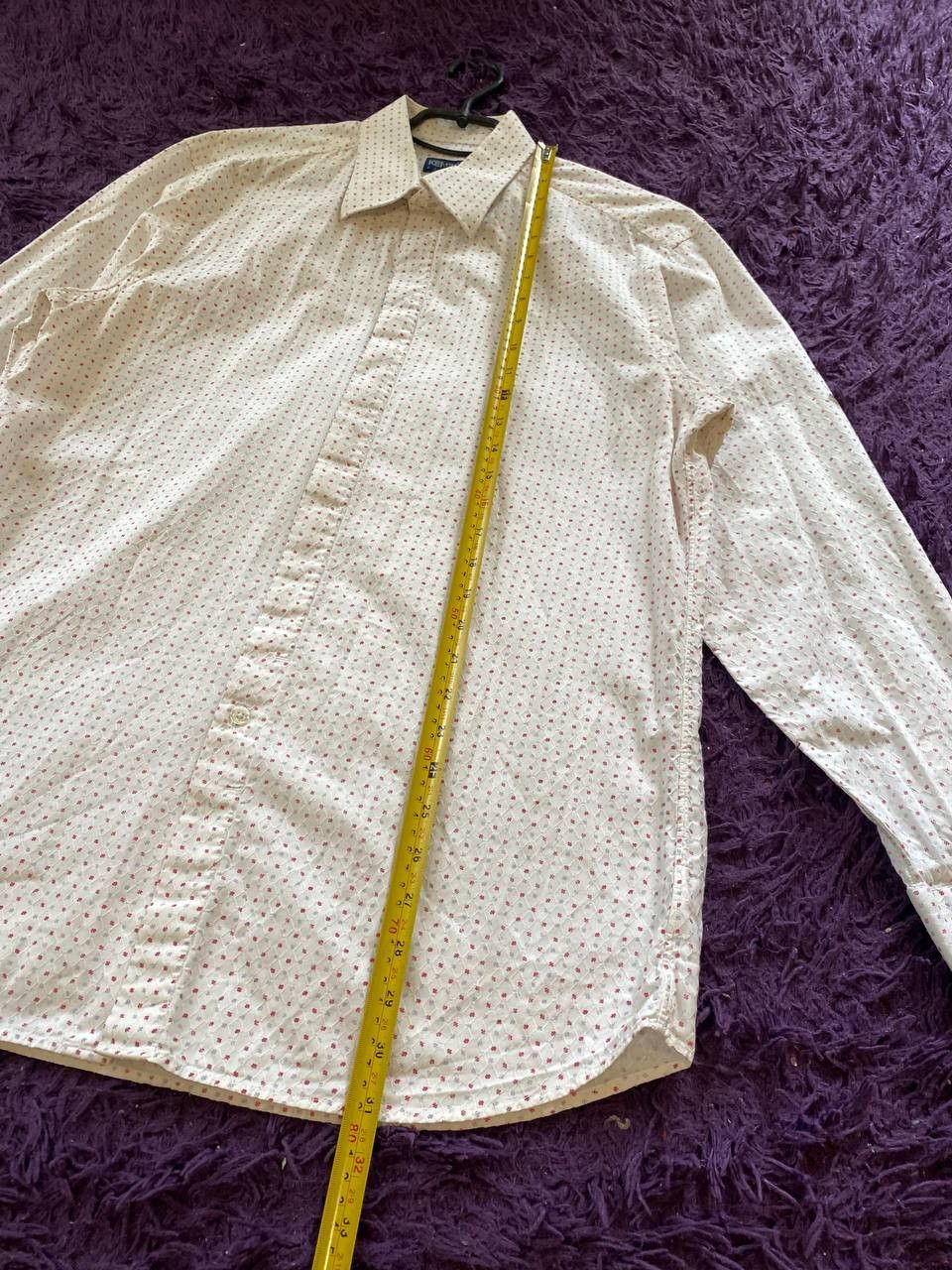 Kenzo Kenzo Print Cotton Button Up Long Sleeve Shirt Size US L / EU 52-54 / 3 - 9 Thumbnail