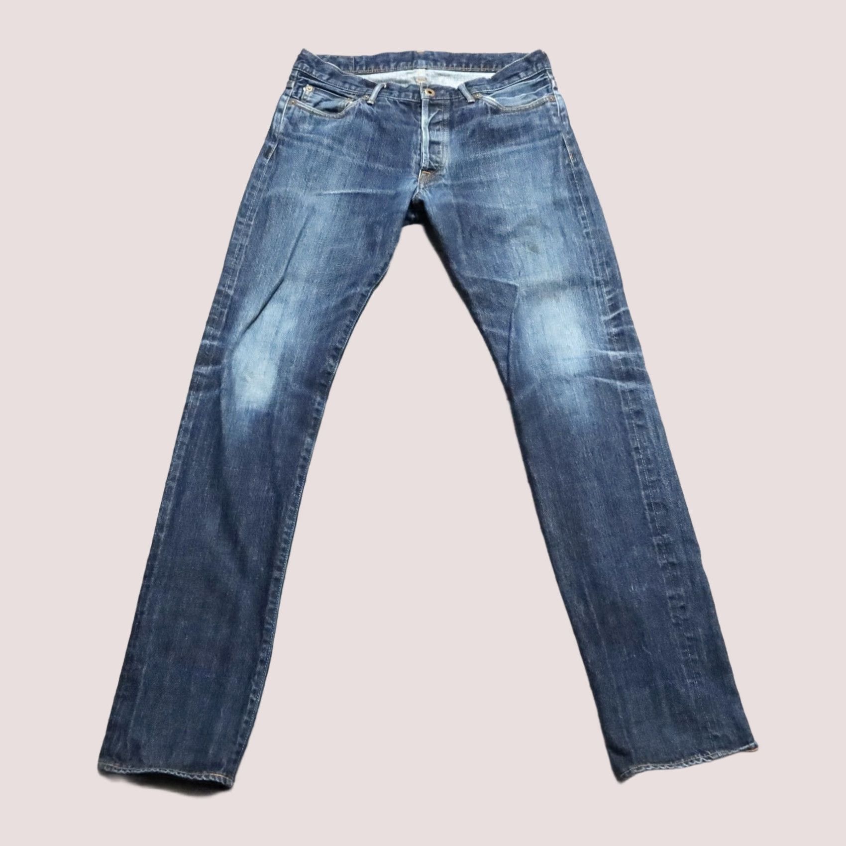 Japan Blue Japan Blue Circle Denim Jeans Size 30-31 Regular Distressed Vintage Men Denim Jeans Medium Wash Distressed Vintage Mens 30-31 32 1/2 Circles? Size US 30 / EU 46 - 1 Thumbnail