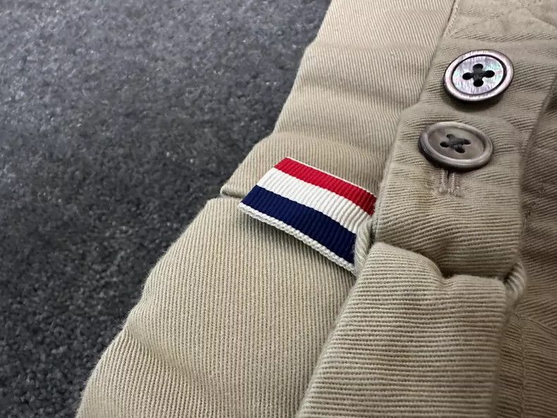 Thom Browne Thom Browne size3 Soft cotton khaki trousers Size 36R - 5 Thumbnail