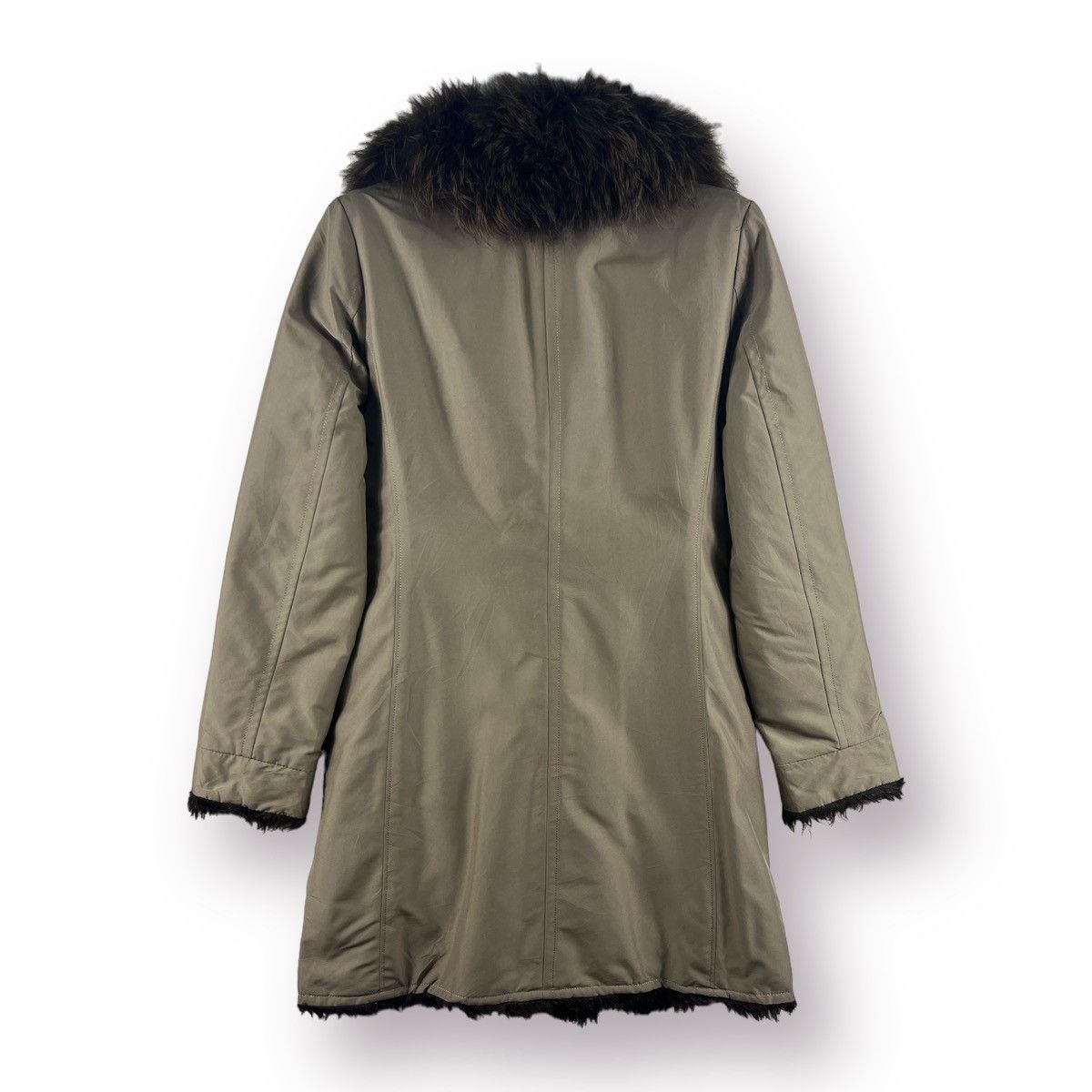 Japanese Brand 🔥 INED japanese fur lined longcoat fox fur collar Size S / US 4 / IT 40 - 11 Thumbnail